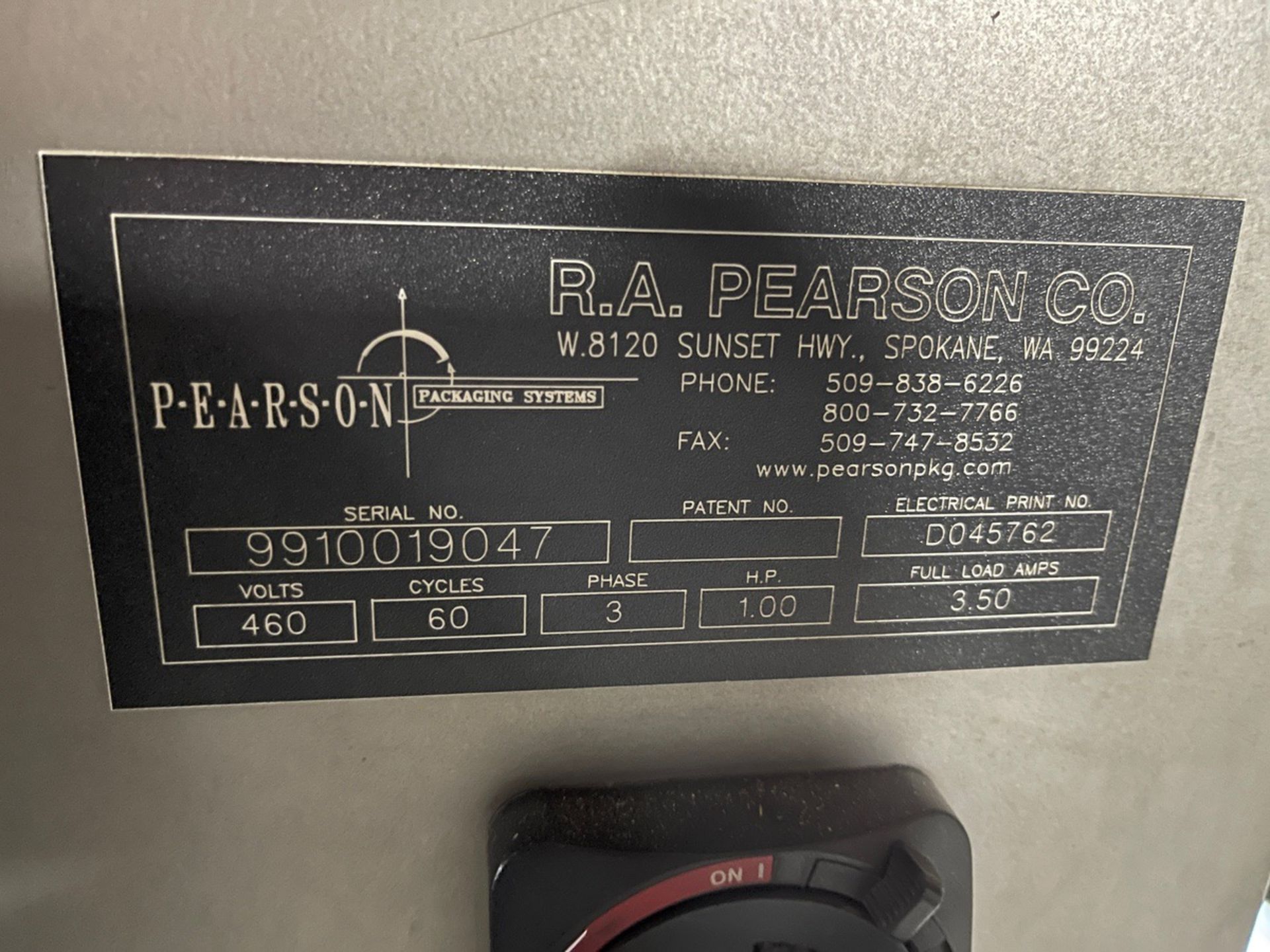 Pearson 6 Pack Erector, S/N 9910019047 (Located in Bridgewater, VT) | Rig Fee $750 - Image 2 of 4