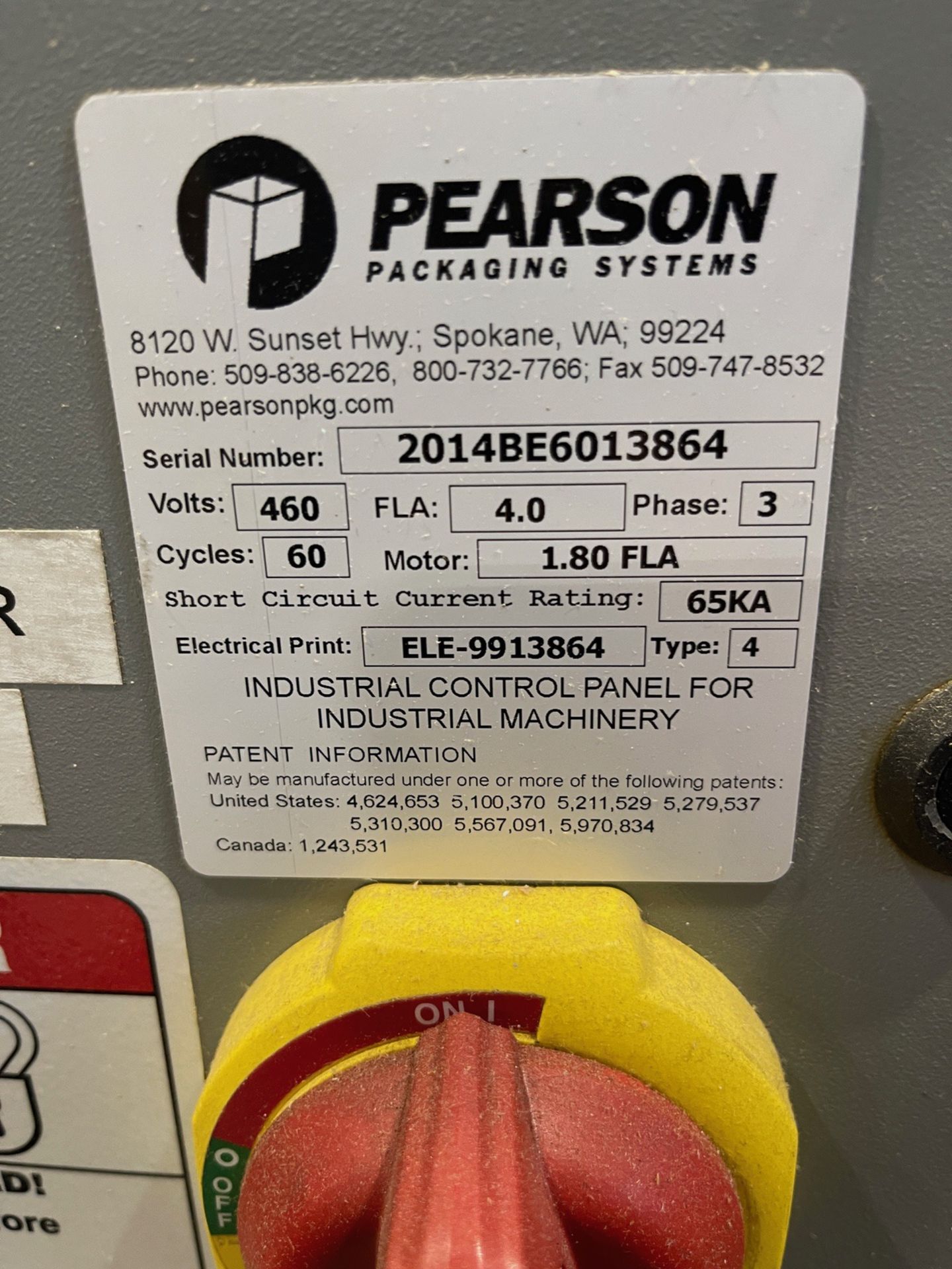 2014 Pearson 6 Pack Erector, S/N 2014BE6013863 | Rig Fee $1000 - Image 3 of 5