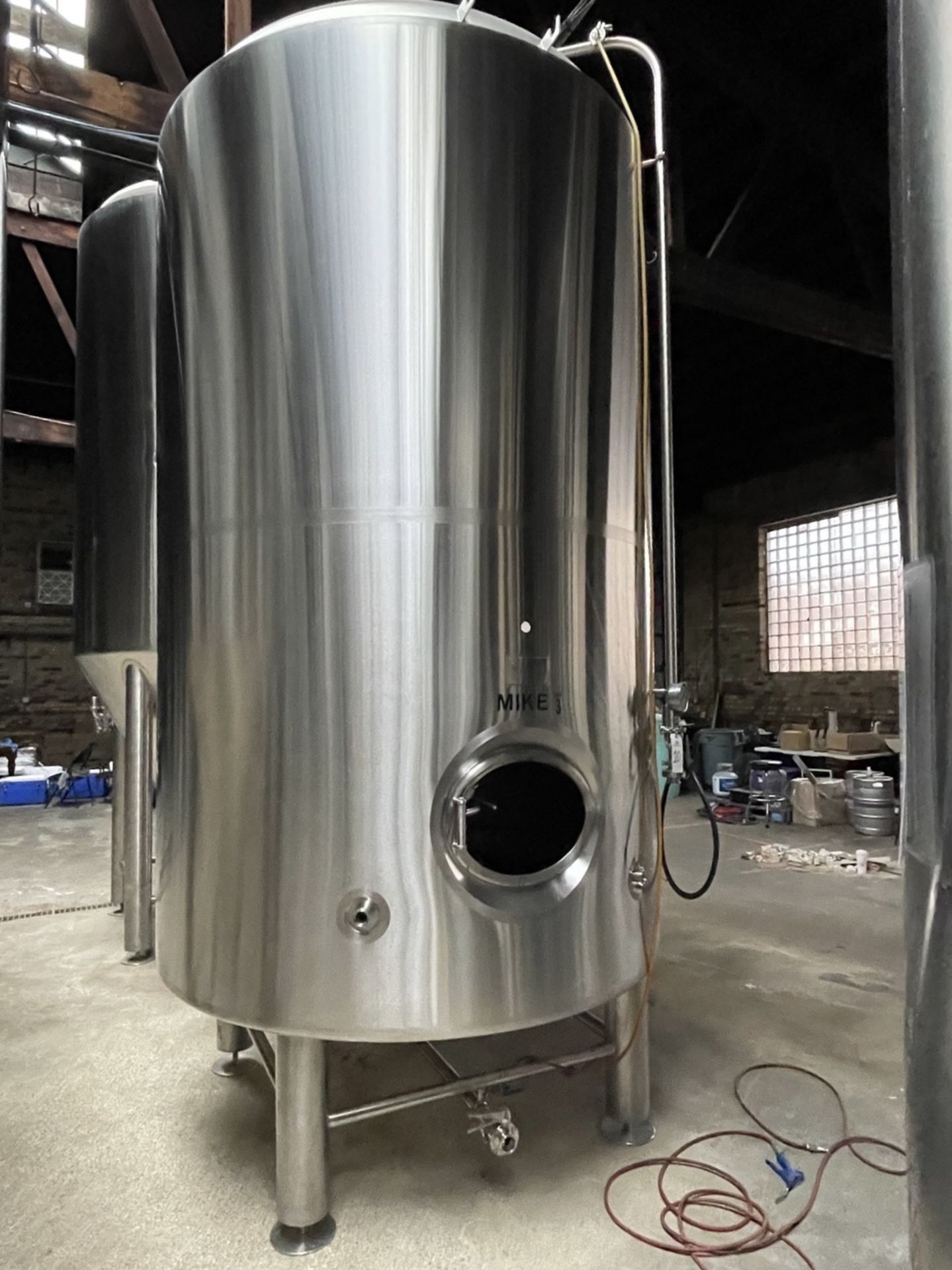 2015 - 60 BBL CAI Stainless Steel Brite Tank, Glycol Jacketed, Mandoor, Tap Ports, A | Rig Fee $1350
