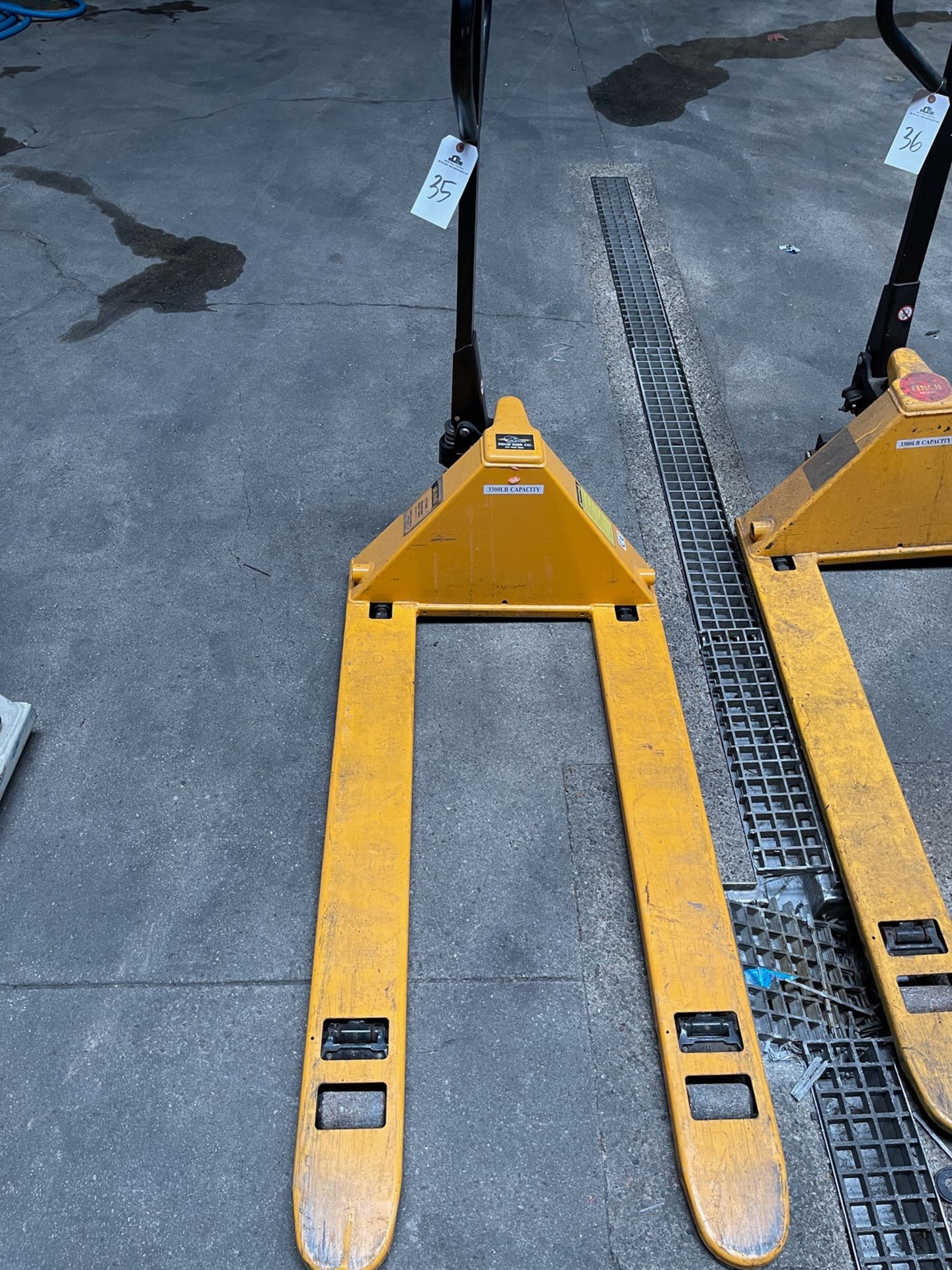 Uline 3300 LB Capacity Low Profile Pallet Jack | Rig Fee $35