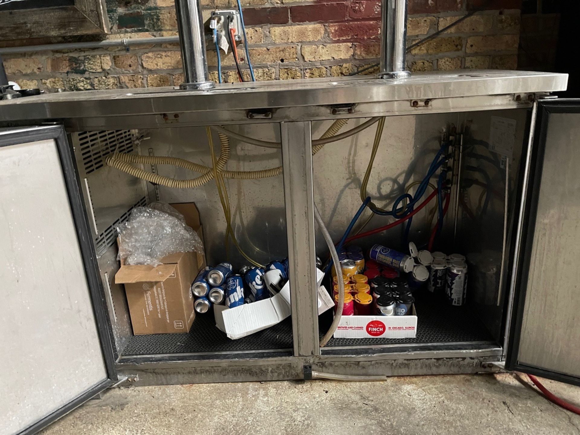 Avantco 2 Door Stainless Steel Keg Cooler with 2 Towers, Model 178UDD2460S | Rig Fee $100 - Image 2 of 3