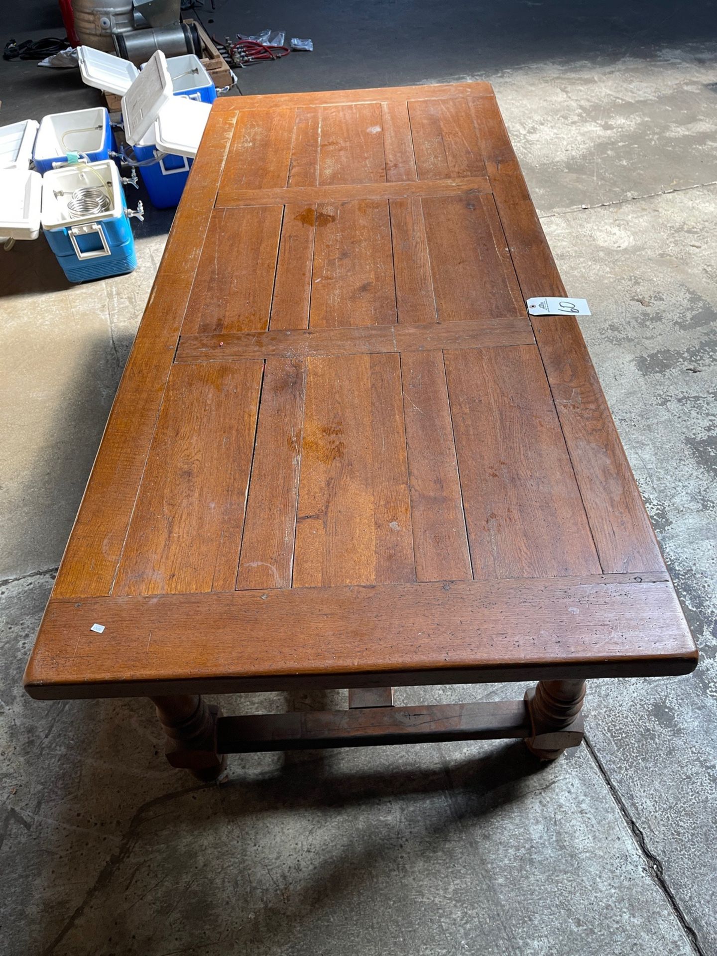 Wood Table, Approx. 39'' x 90'' | Rig Fee $50