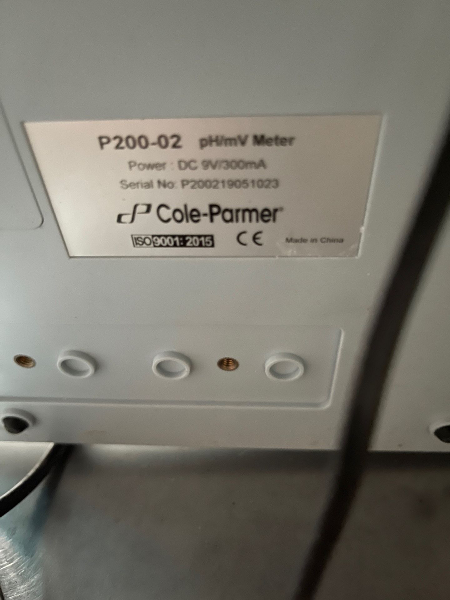 Cole Parmer P200-02 ph/mV Meter | Rig Fee $35 - Image 3 of 3