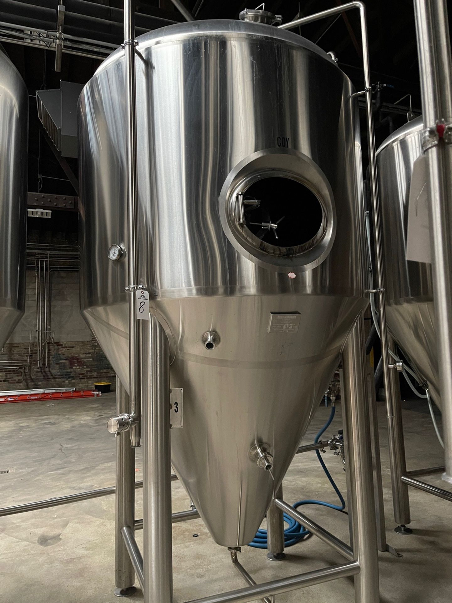 2013 - 30 BBL G.W. Kent Stainless Steel Fermentation Tank, Cone Bottom, Glycol Jacke | Rig Fee $1150