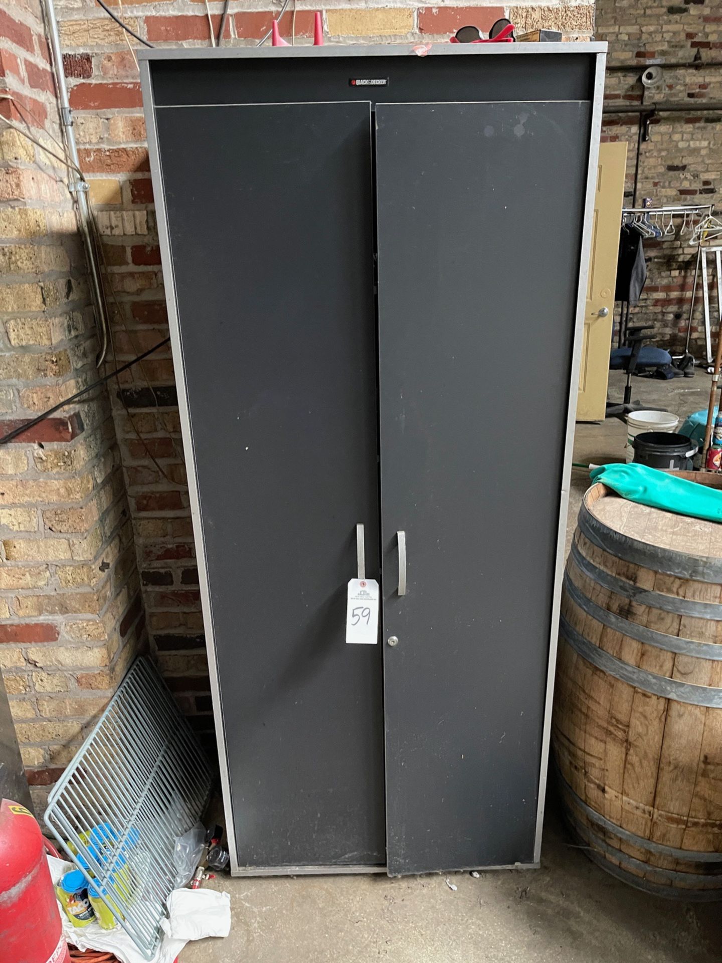 Lot of 2 Door Storage Cabinet | Rig Fee $50