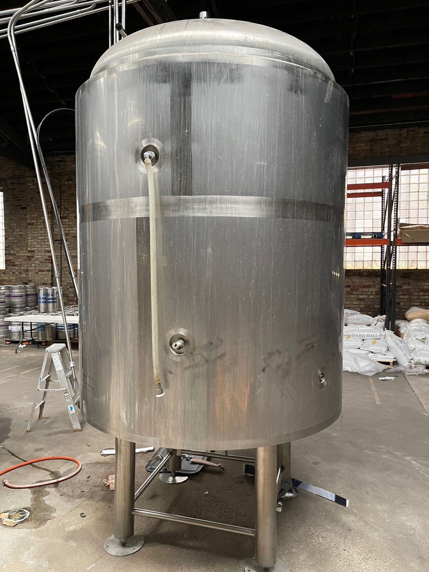 30 BBL Pacific Brewing Systems Stainless Steel Brite Tank, Glycol Jacketed, Mandoor, | Rig Fee $1150 - Image 2 of 3