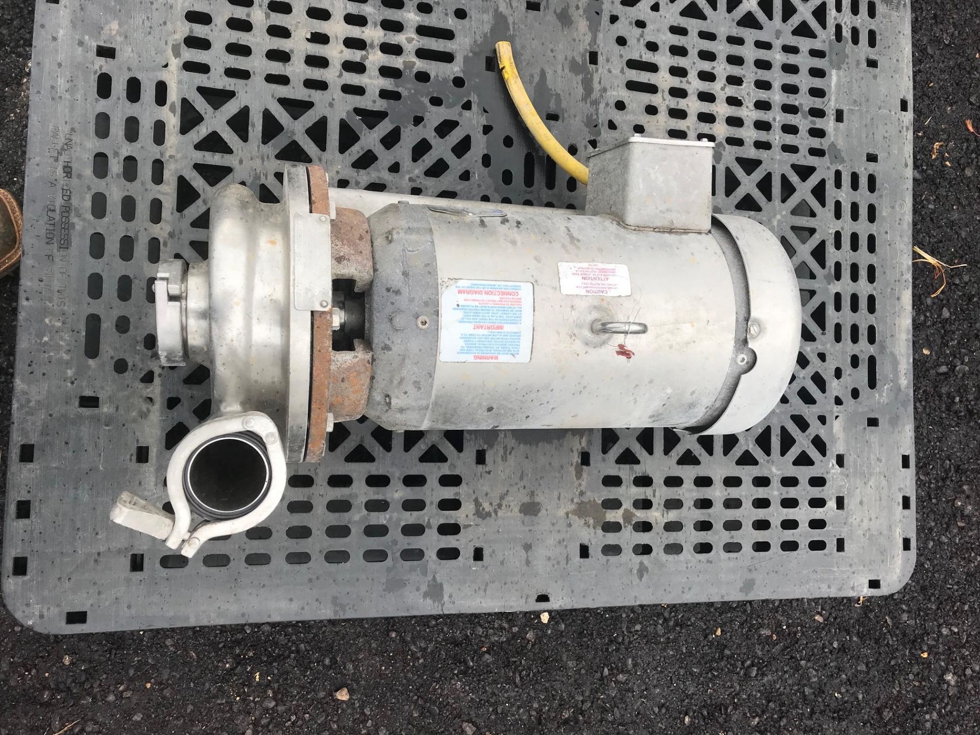 Ampco 5 hp Centrifugal Pump with Stainless Steel Motor (Located in: Union Grove, | Rig Fee $75 - Image 2 of 2