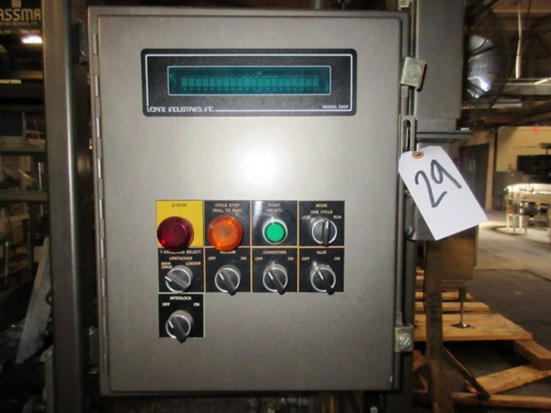 Massman FA-52.5 Small KD Case Packer, Vorne Mod. 2009 Digital Display, s/n NI-981208 | Rig Fee $200 - Image 3 of 7