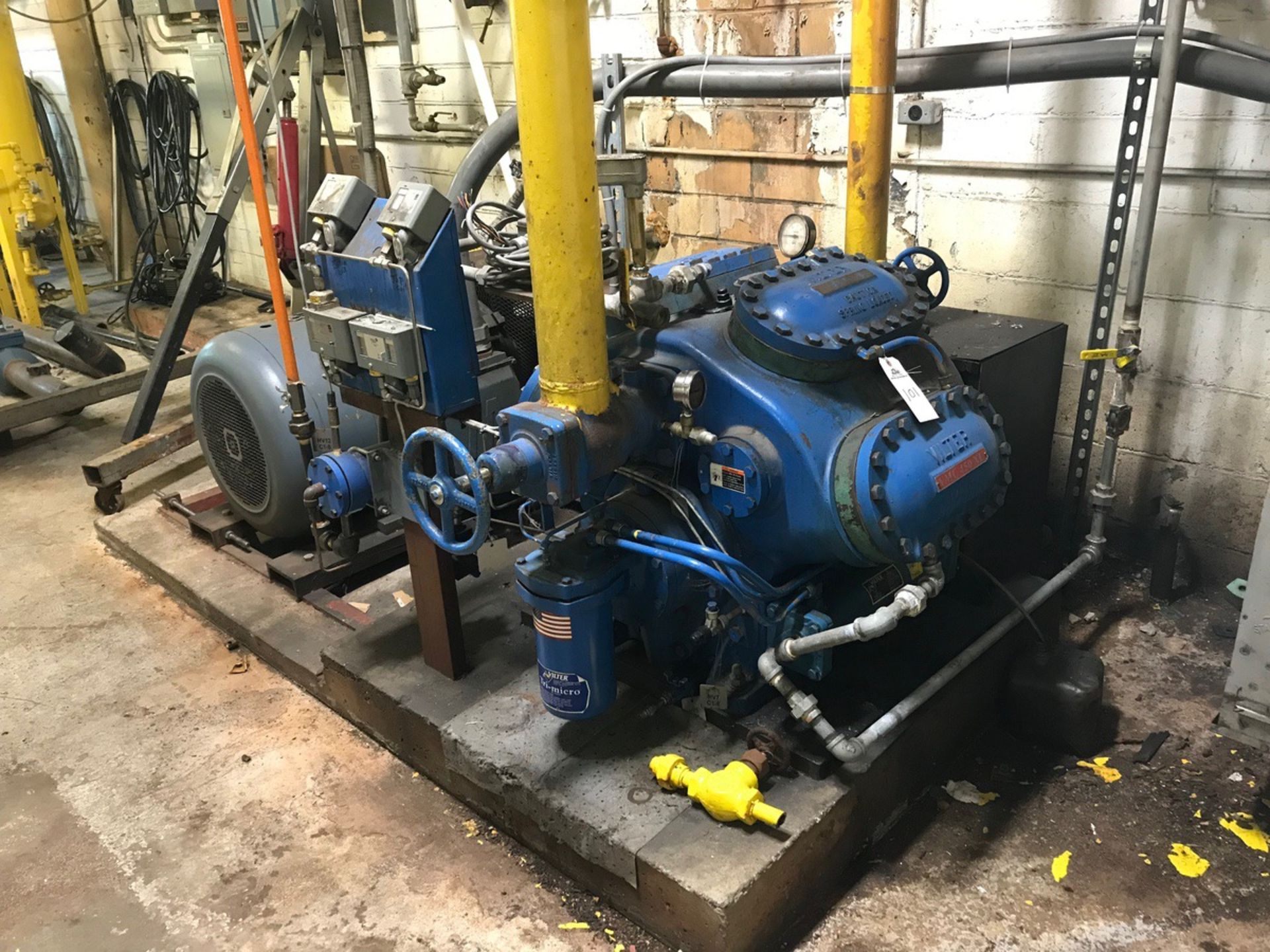 Vilter Model VMC 450XL Ammonia Compressor, 125 HP, S/N: 81899 | Rig Fee $1750