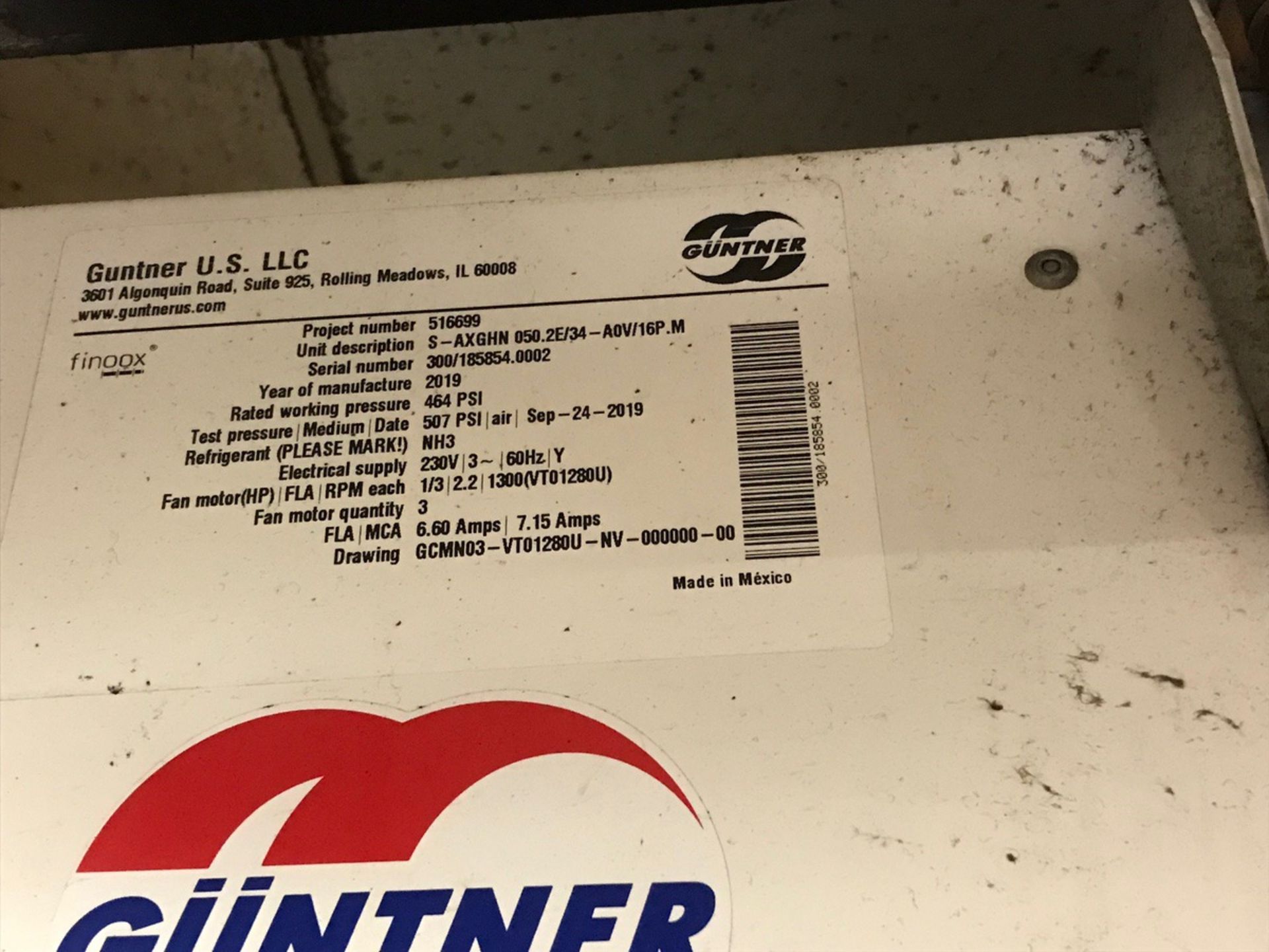 2019 Frick 2-Fan Evaporator Unit, Ammonia | Rig Fee $950 - Image 2 of 2