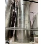 CSC 15,200 Gallon 316 Stainless Steel Dimple Band Jacket Holding Tank, 10' 2'' O.D | Rig Fee: $5000