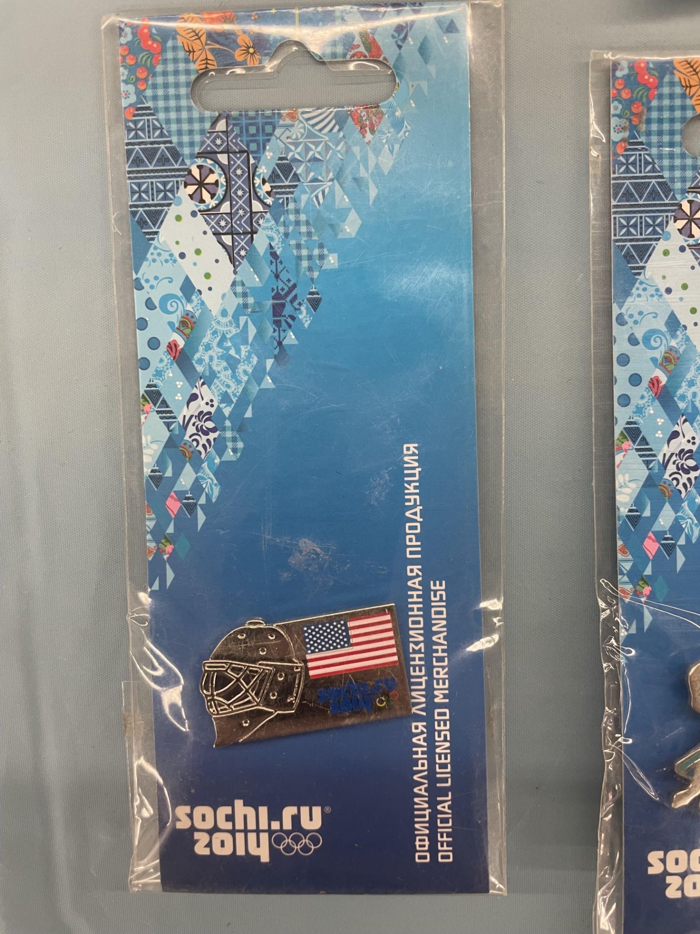 (Lot) (6) Sochi 2014 Russia Olympics Commemorative Pins ( USA, Finland, Russia Sweden, (2) Olympic ) - Image 2 of 8