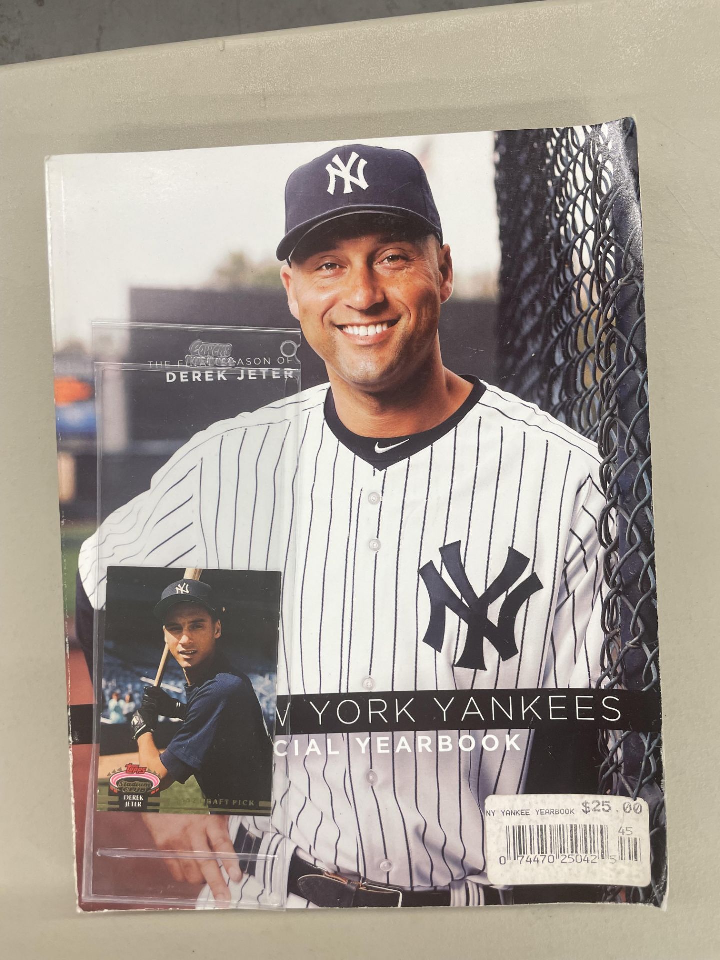 (Lot)Tops Stadium Club Derek Jeter 1992 Draft Pick Rookie Card w/Final Season of Jeter NY Yankee