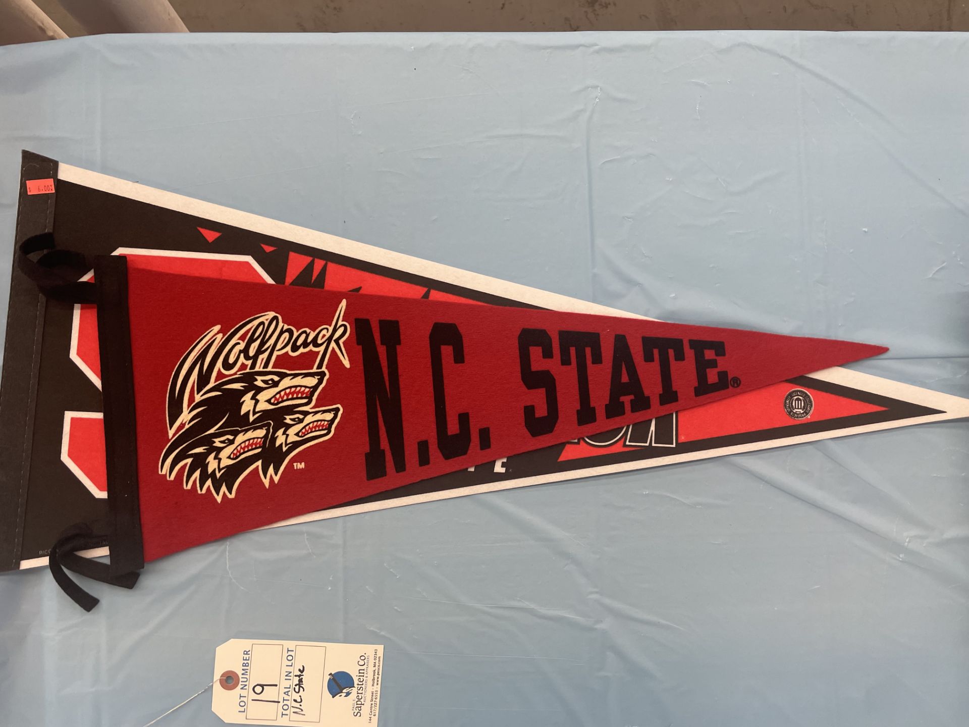 (Lot) NC State Basketball NCAA Championship, (2) Premium Wolfpack Pennant 1983 Final 4 Shootout - Image 7 of 7