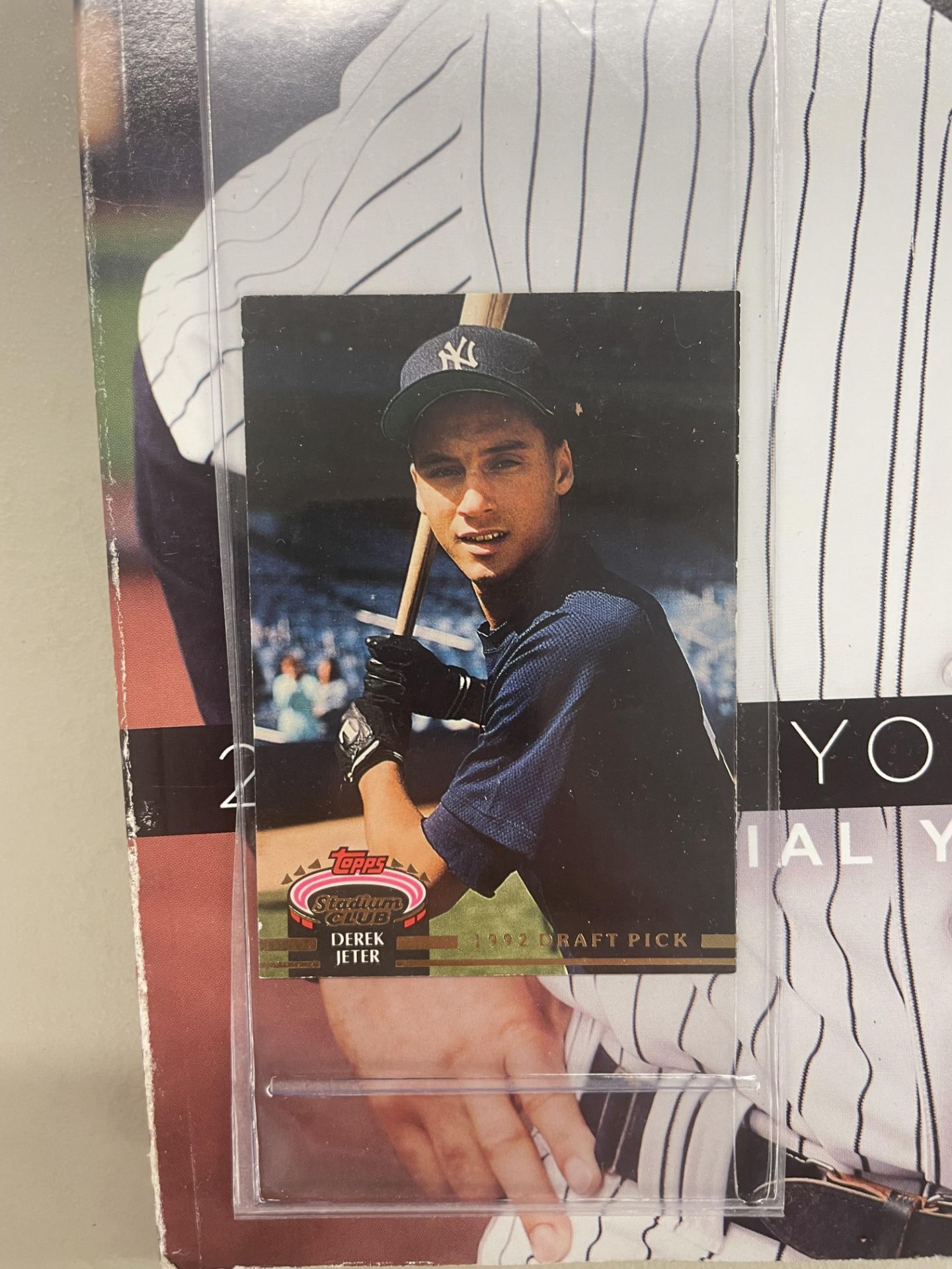 (Lot)Tops Stadium Club Derek Jeter 1992 Draft Pick Rookie Card w/Final Season of Jeter NY Yankee - Image 2 of 3