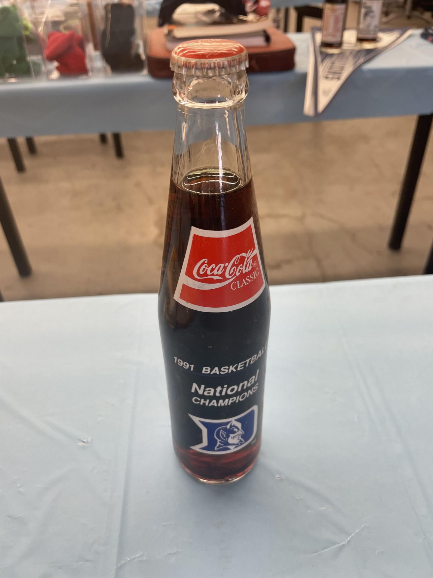 (Lot) Duke c/o: 1991 Duke Basketball National Champions Coke bottle, Plastic Commemorative cup, (15) - Image 6 of 6