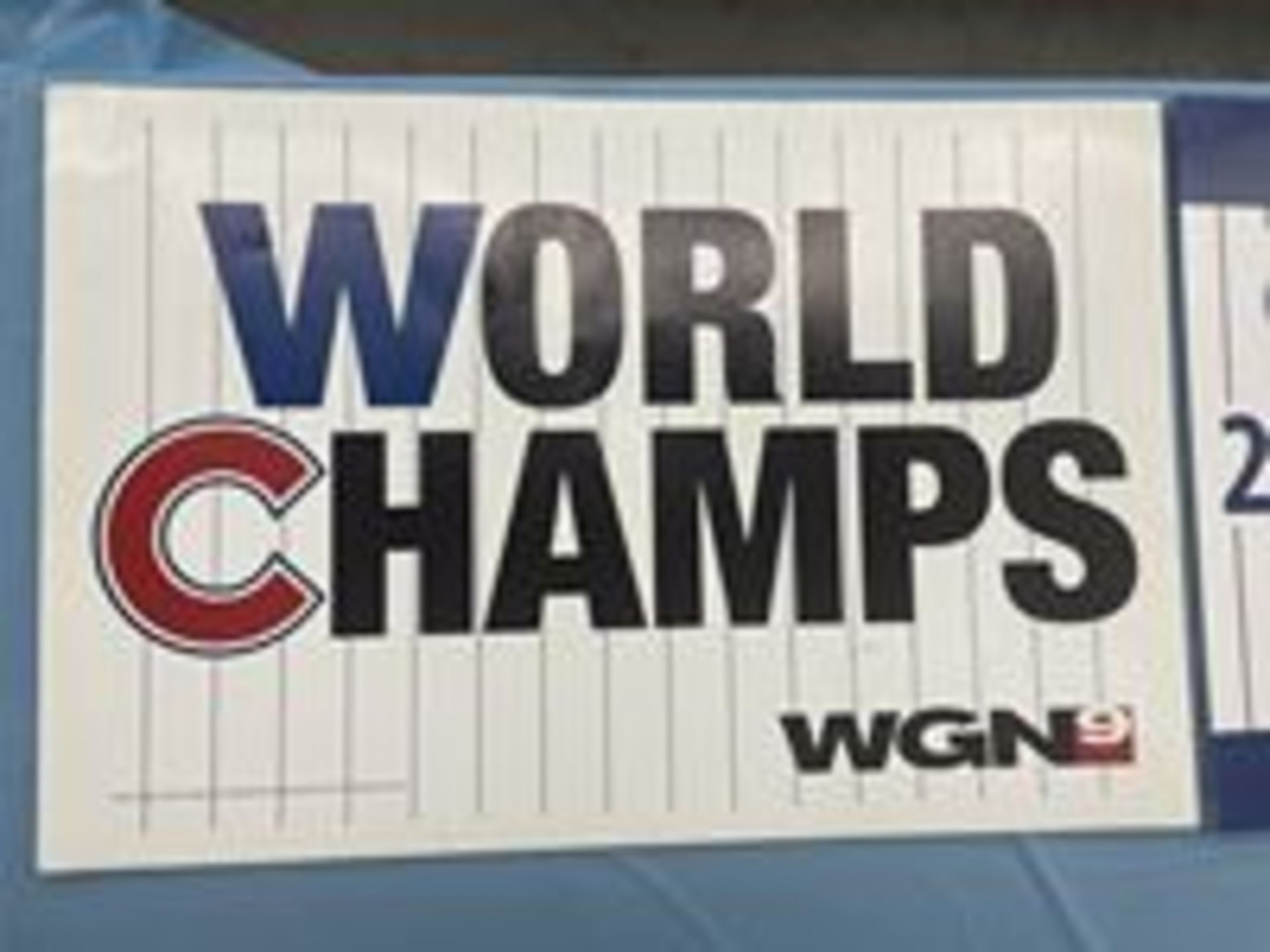 (Lot) 2016 Chicago Cubs World Series Cubs c/o: 5 Win Craft Pins, Opening Day Ticket Stub in case - Image 4 of 10