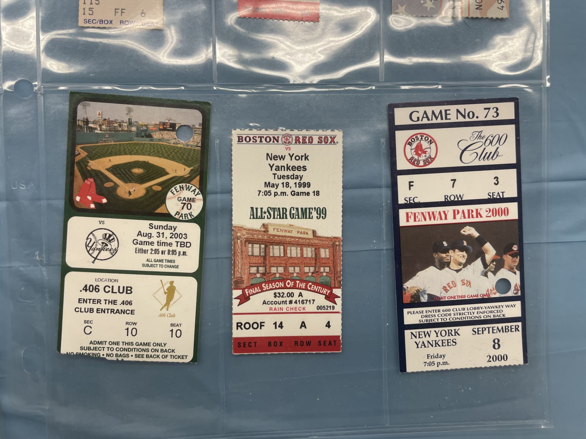 (Lot) (19) Asst. Red sox Yankees Ticket Stubs, 1989-2017 Fenway & Old Yankee Stadium - Image 3 of 16