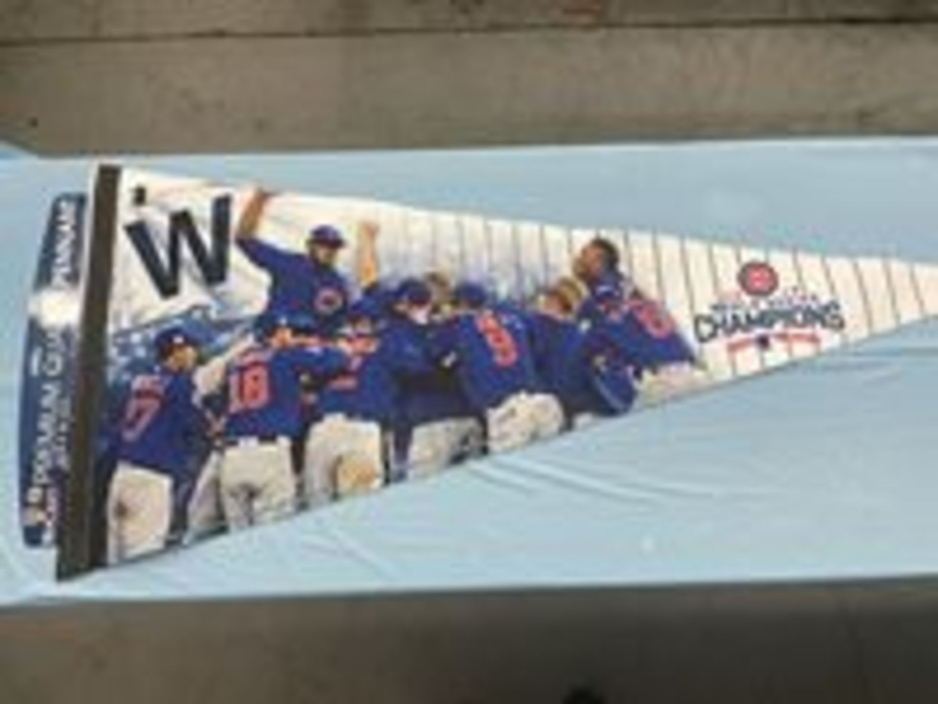 (Lot) 2016 Chicago Cubs World Series Cubs c/o: 5 Win Craft Pins, Opening Day Ticket Stub in case - Image 8 of 10