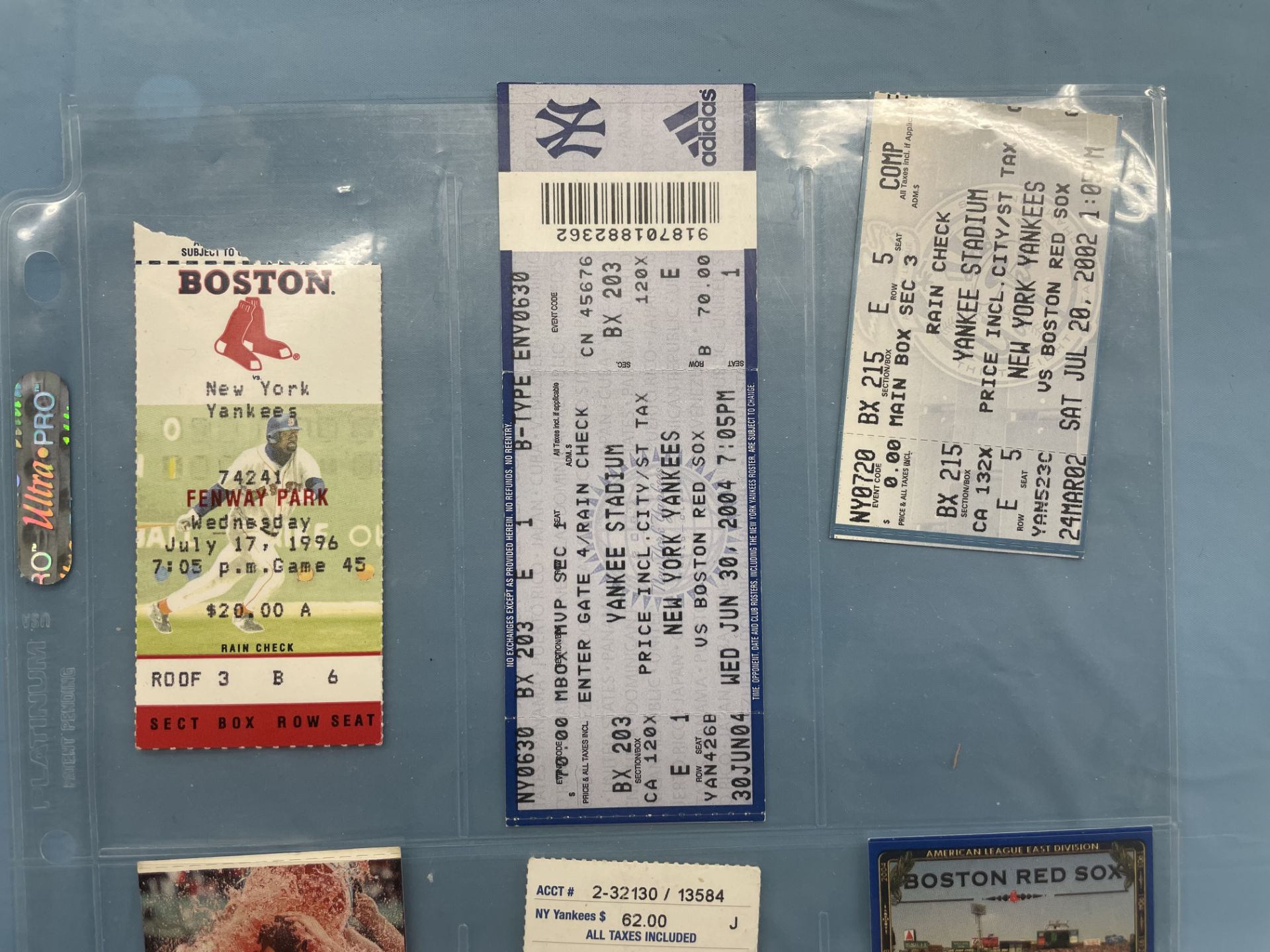 (Lot) (19) Asst. Red sox Yankees Ticket Stubs, 1989-2017 Fenway & Old Yankee Stadium - Image 11 of 16