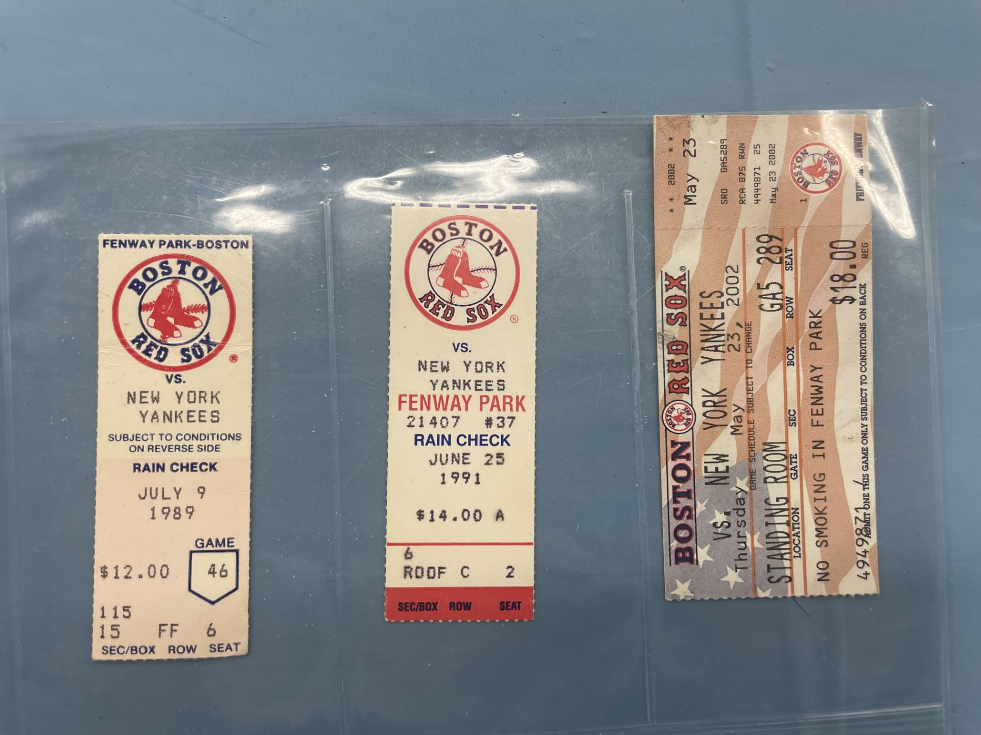 (Lot) (19) Asst. Red sox Yankees Ticket Stubs, 1989-2017 Fenway & Old Yankee Stadium - Image 5 of 16