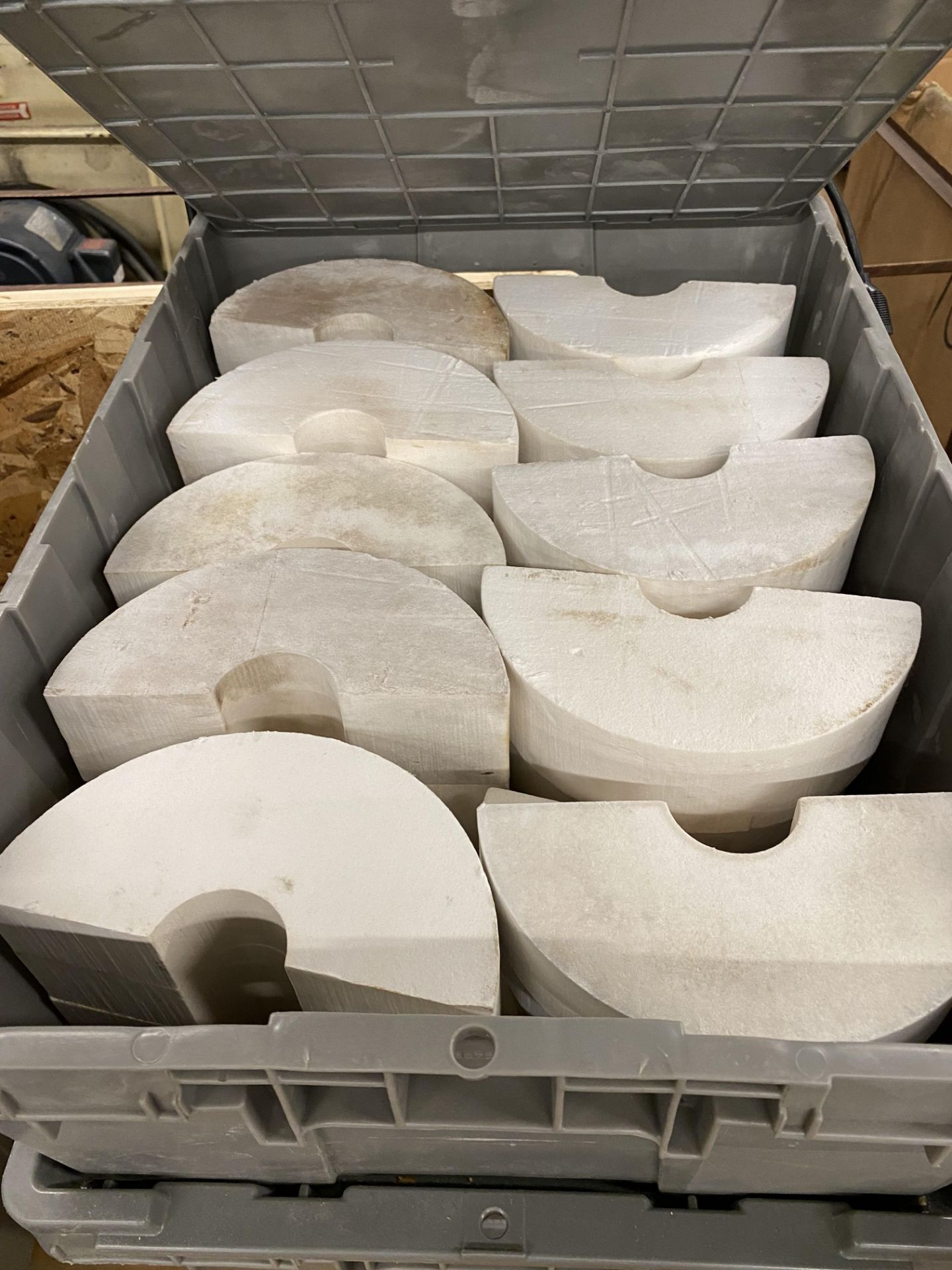 {LOT} Ceramic Accessories in 2 Heavy Duty Plastic Totes w/Totes