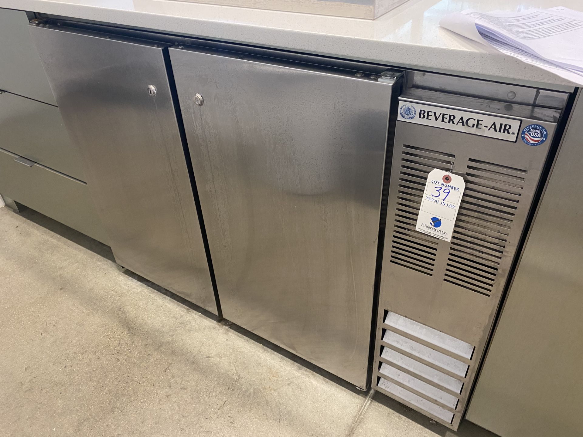 Beverage Air #BB48Y-1-S, 2 Door Stainless Steel Reach in Refrigerated Base Unit, Side Mounted, - Image 3 of 4