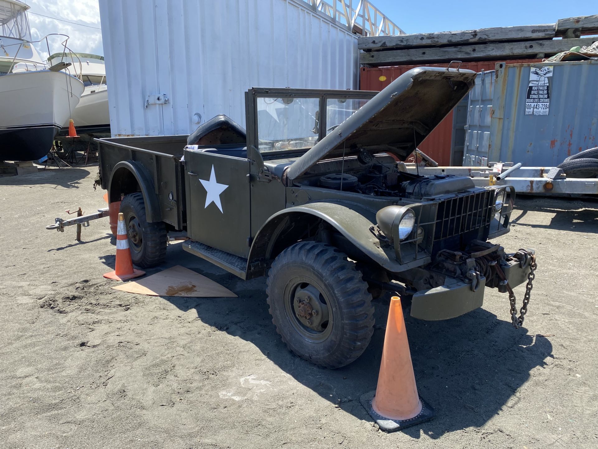 1953 Dodge M37 Weapons Carrier Army Truck, 6 Cylinder Flat Head, Gas, 4 Speed, Front Winch,