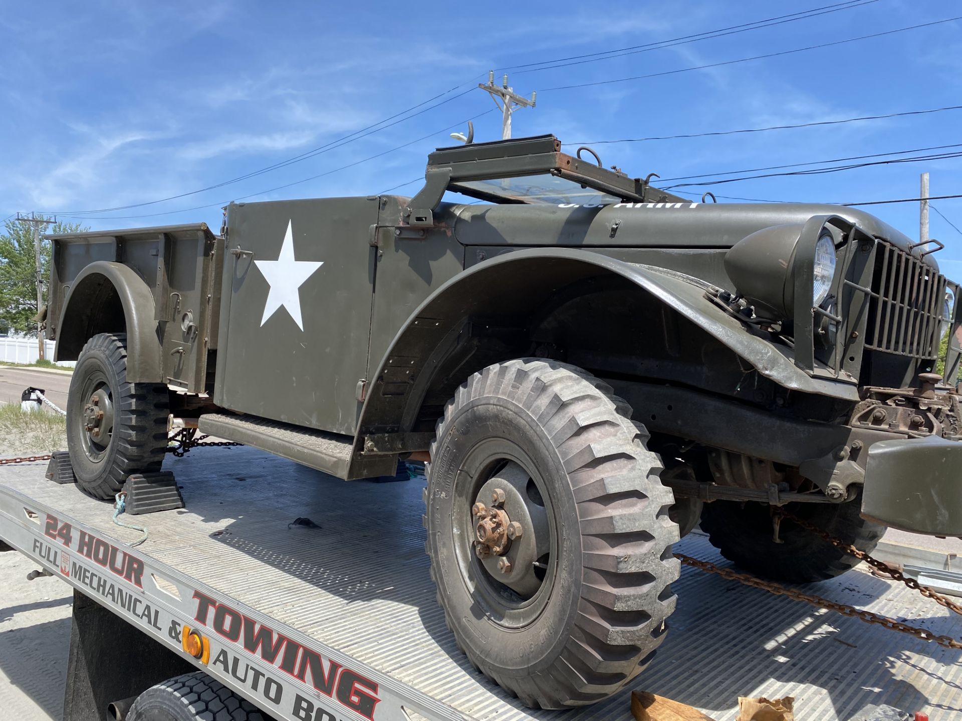 1953 Dodge M37 Weapons Carrier Army Truck, 6 Cylinder Flat Head, Gas, 4 Speed, Front Winch, - Image 6 of 12