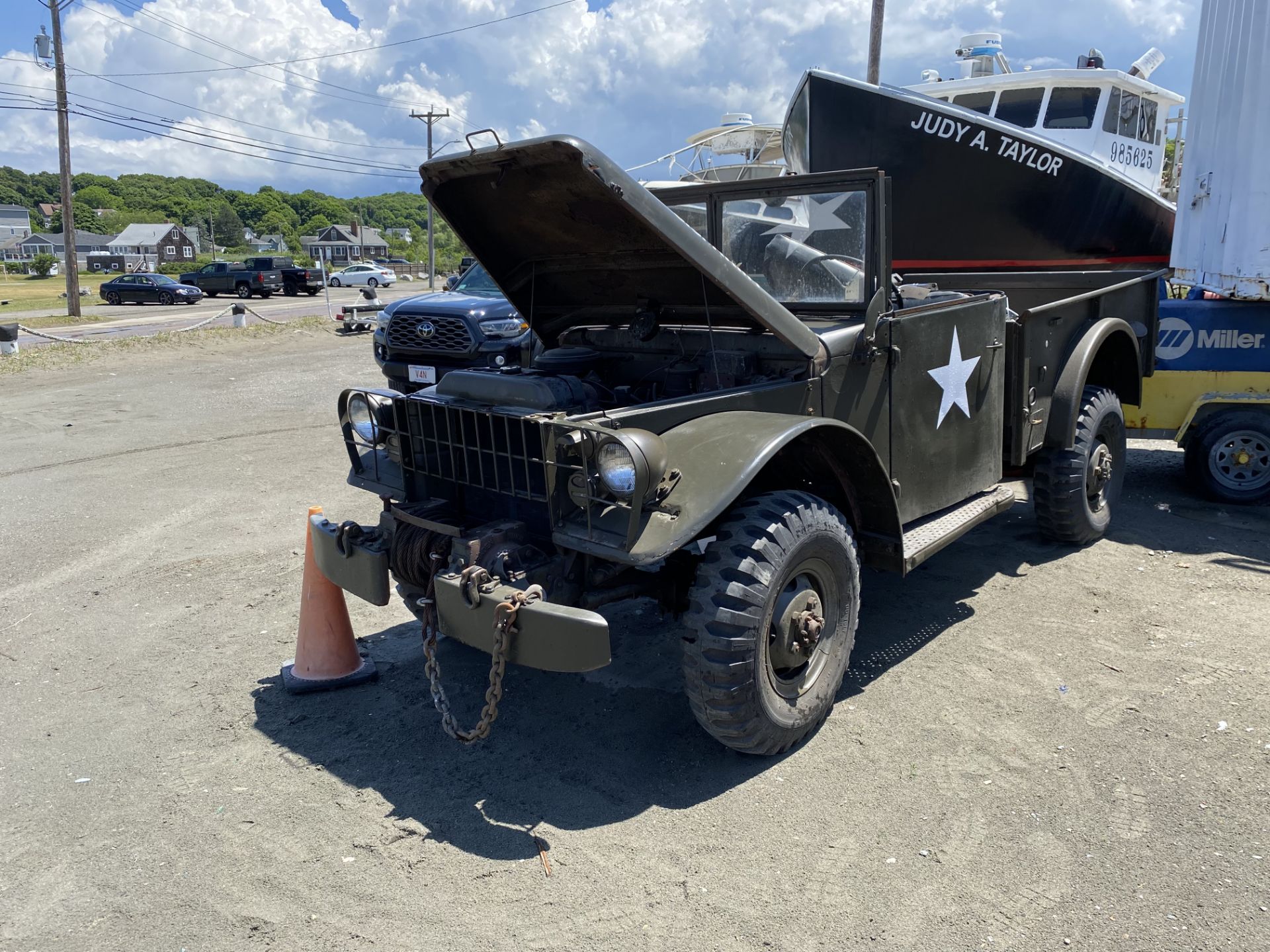 1953 Dodge M37 Weapons Carrier Army Truck, 6 Cylinder Flat Head, Gas, 4 Speed, Front Winch, - Image 3 of 12