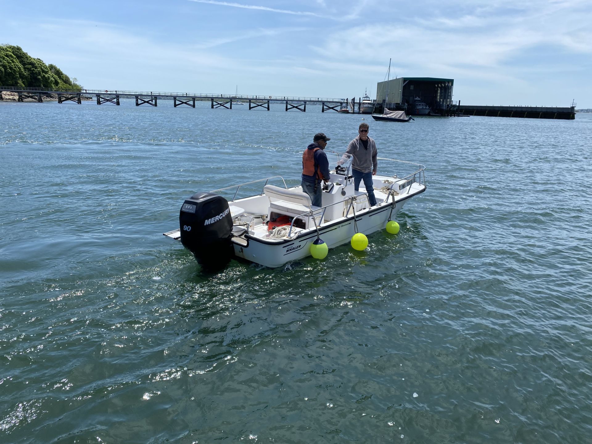 2008 Boston Whaler 17' Montauk 170 w/2008 Mercury 90 HP Motor & Stainless Propeller , Wiring Setup f - Image 5 of 5