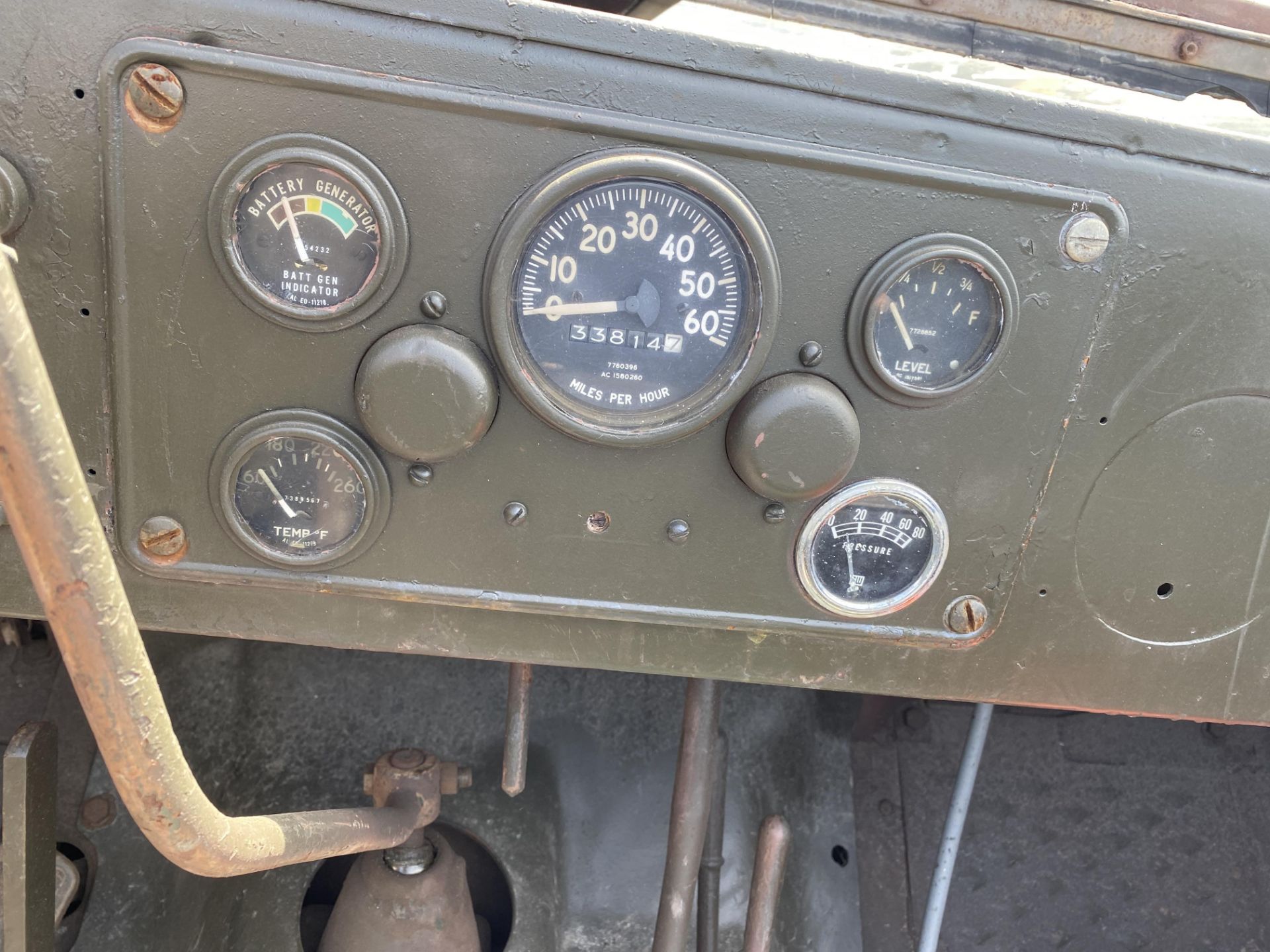 1953 Dodge M37 Weapons Carrier Army Truck, 6 Cylinder Flat Head, Gas, 4 Speed, Front Winch, - Image 9 of 12