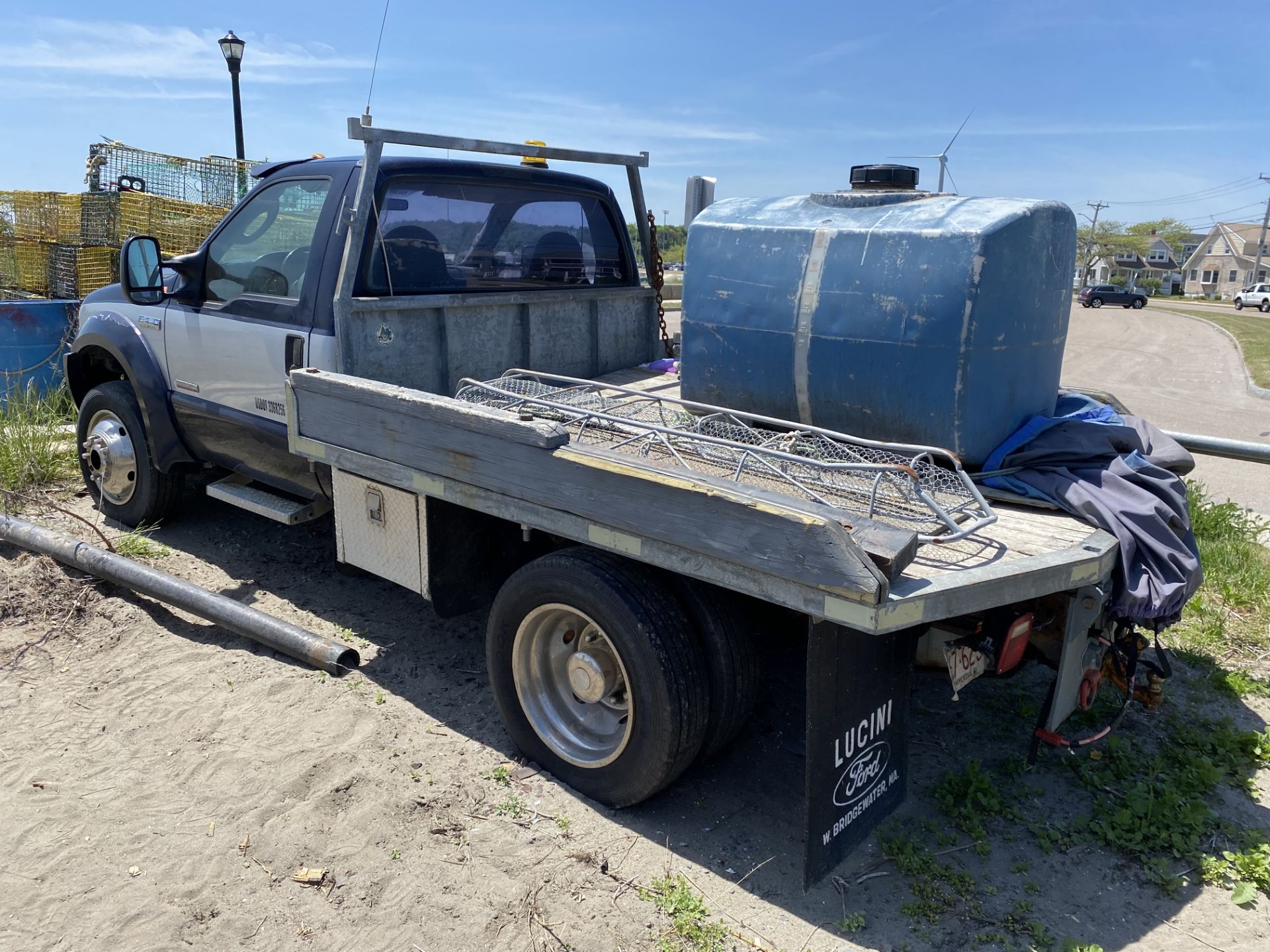 2004 Ford F-450, 6 Wheel Flat Bed, 4 x 4, 6.0L Diesel, Auto Transmission, Odom: 61,000, GVWR: 16,000