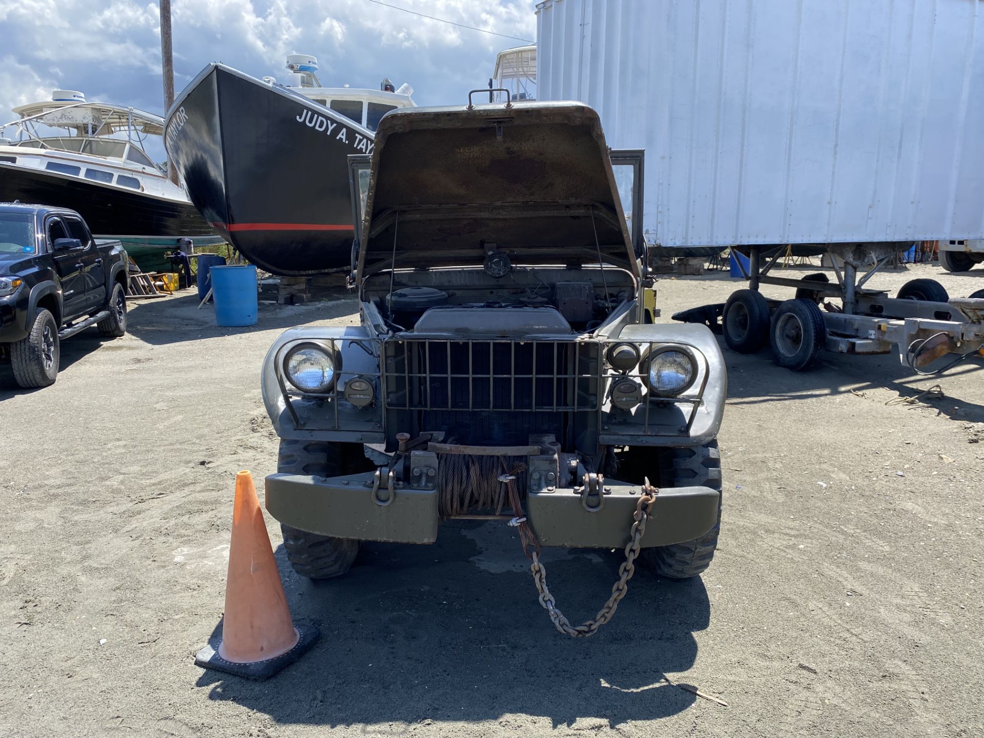 1953 Dodge M37 Weapons Carrier Army Truck, 6 Cylinder Flat Head, Gas, 4 Speed, Front Winch, - Image 4 of 12