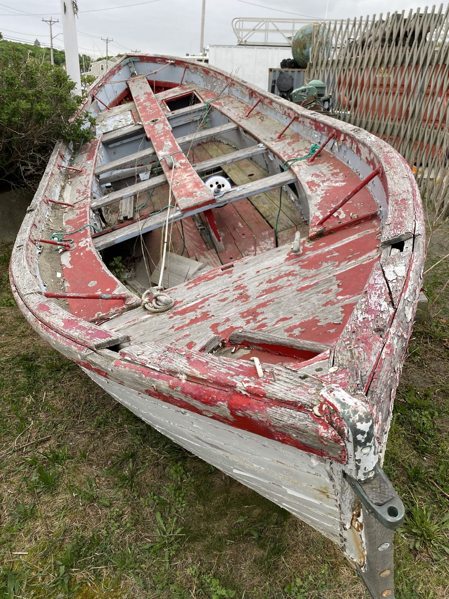 12' Antique Wood Row Boat