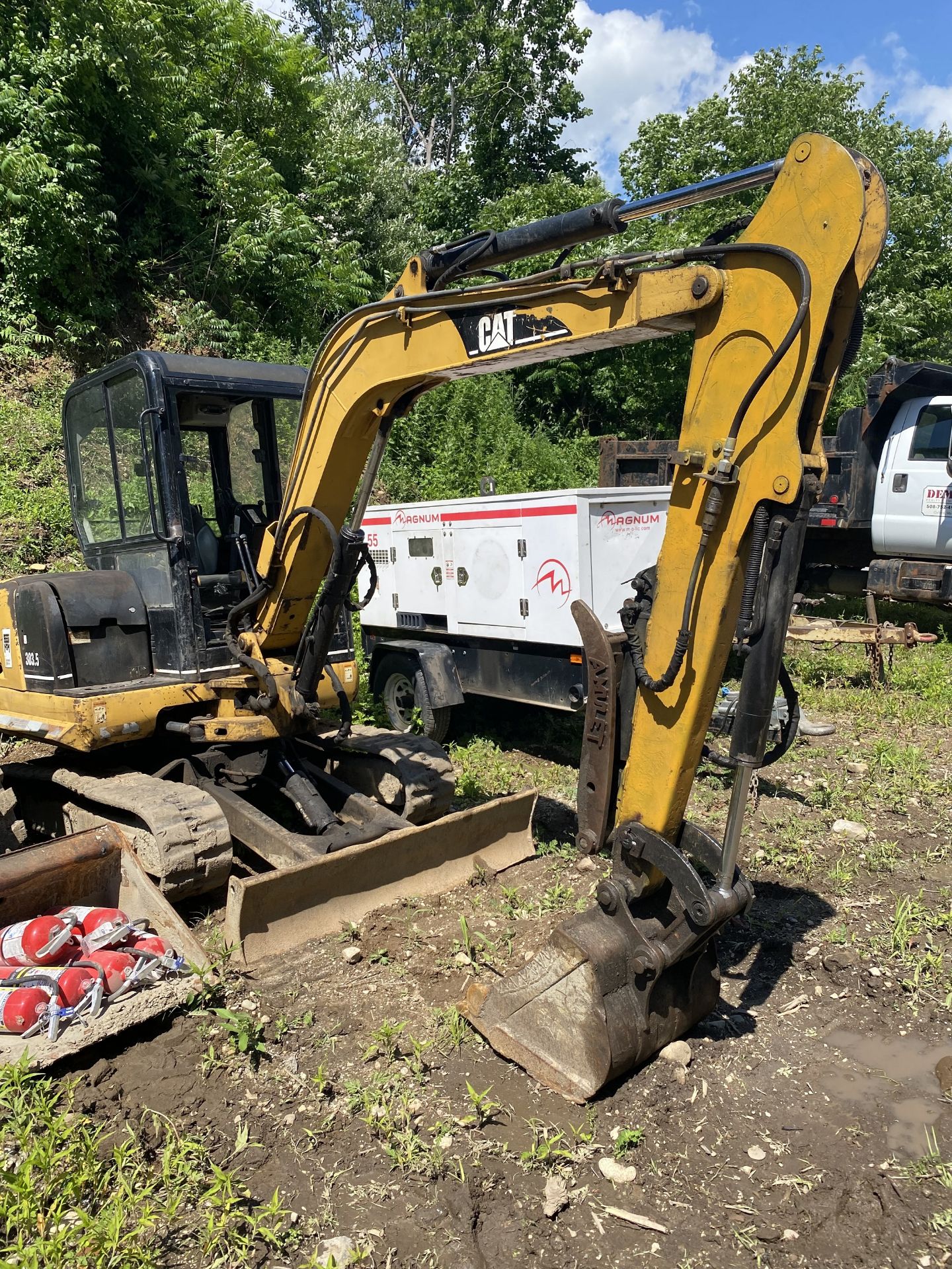 CAT 303.5 Track Mini Excavator w/Bucket, Thumb & Pusher, Diesel, Hrs: 5,982, P/N: AFW01119 (3