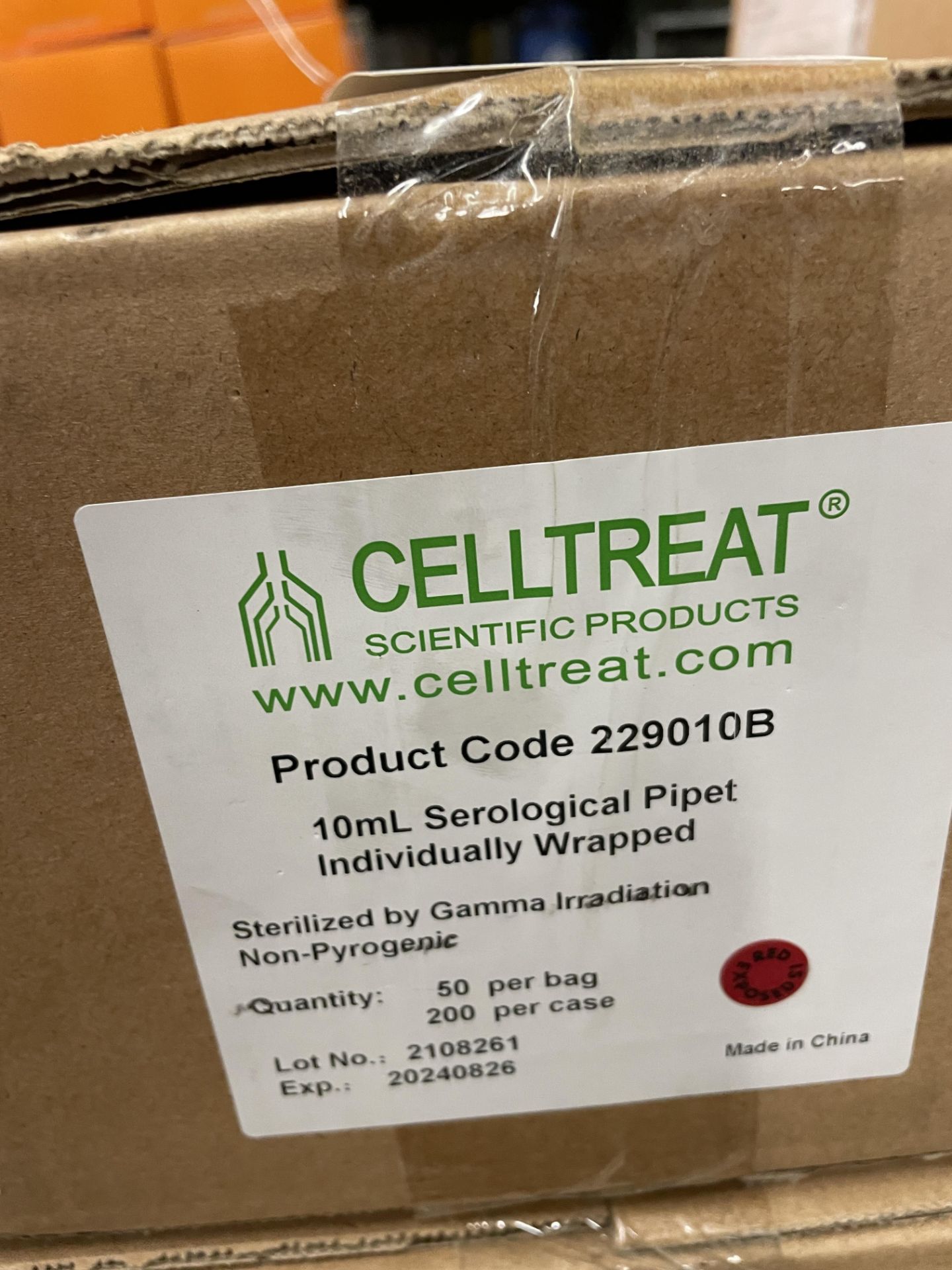 (3) Celltreat 10ml Pipettes #229010B (TO BE PICKED UP IN HOLBROOK, MA) - Image 2 of 2