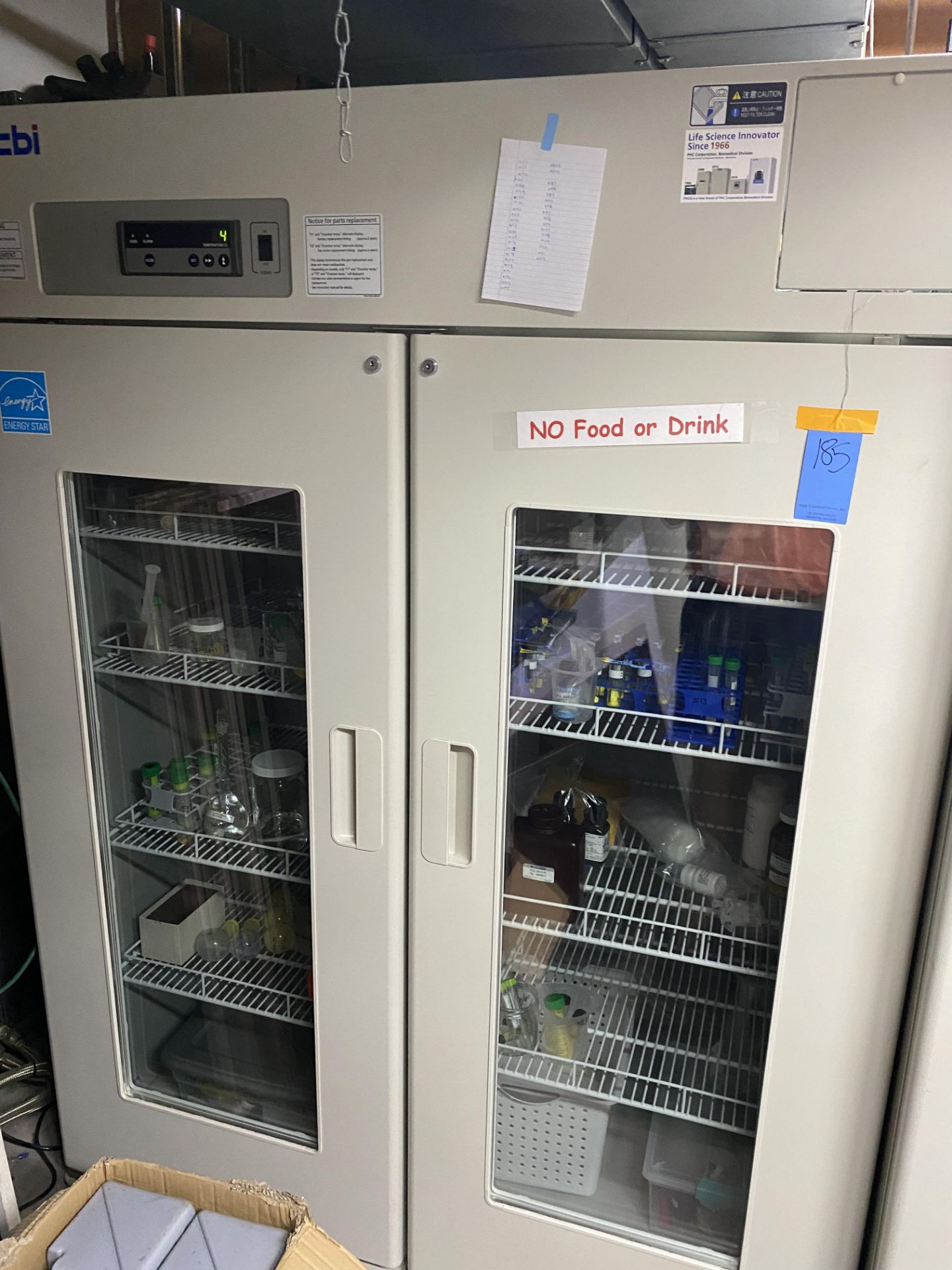 PHCBI #MPR1411 2 Glass Door Illuminated Pharmaceutical Refrigerator, Portable, 1364 Liter - Image 2 of 3