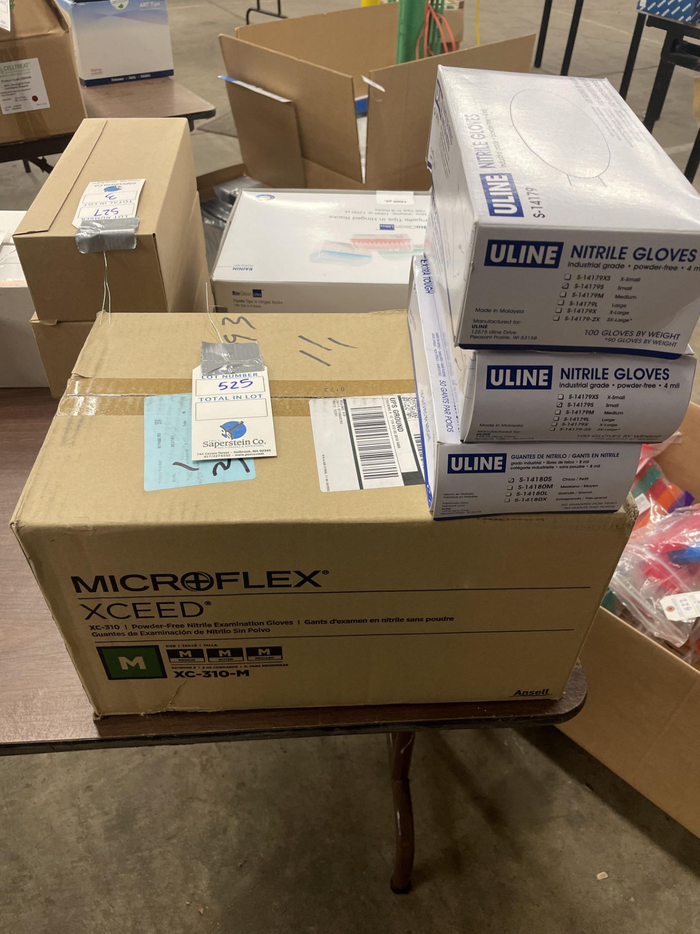1 Case Micro flex Medium Nitrile Gloves and (3) Box of Small (TO BE PICKED UP IN HOLBROOK, MA)