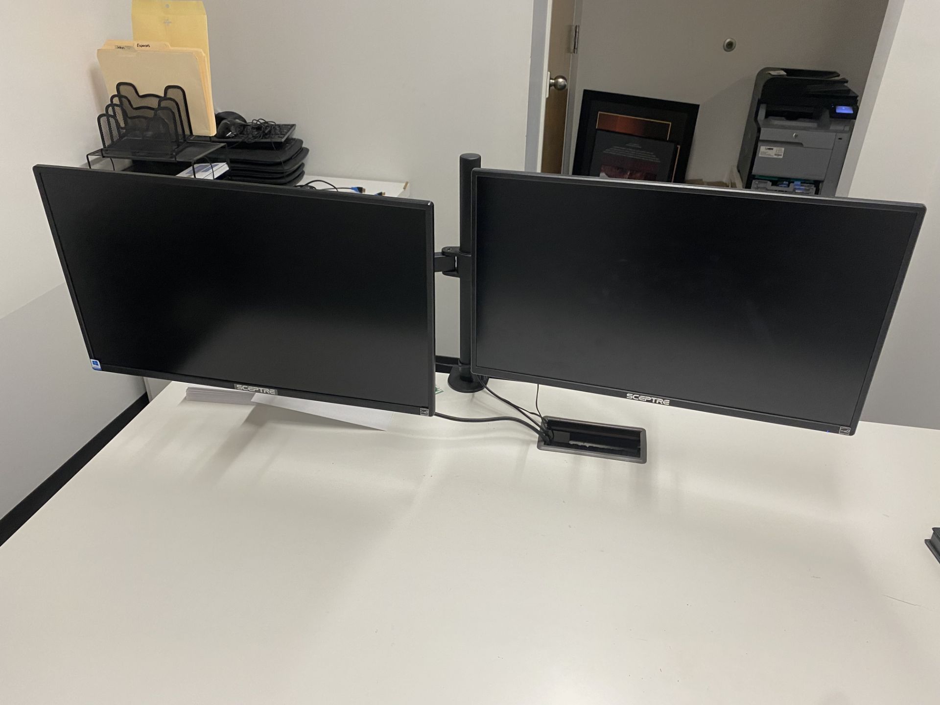 (2) Sceptre 24" Flat Panel Monitors w/Arm