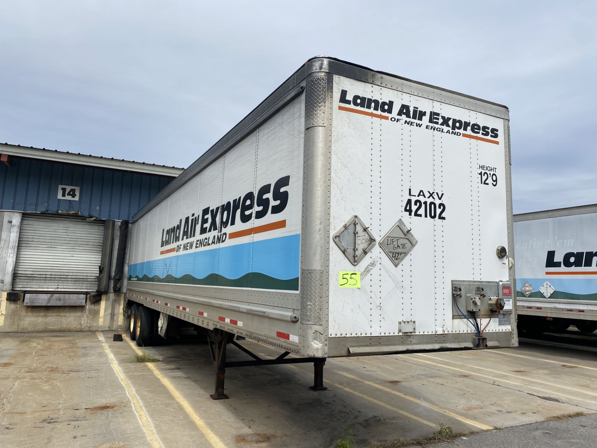 2013 Wabash 42' Liftgate Trailer, Sliding Rear Axle, Roll Up Door, 12'9" HT, (Unit 42102) - Image 2 of 9