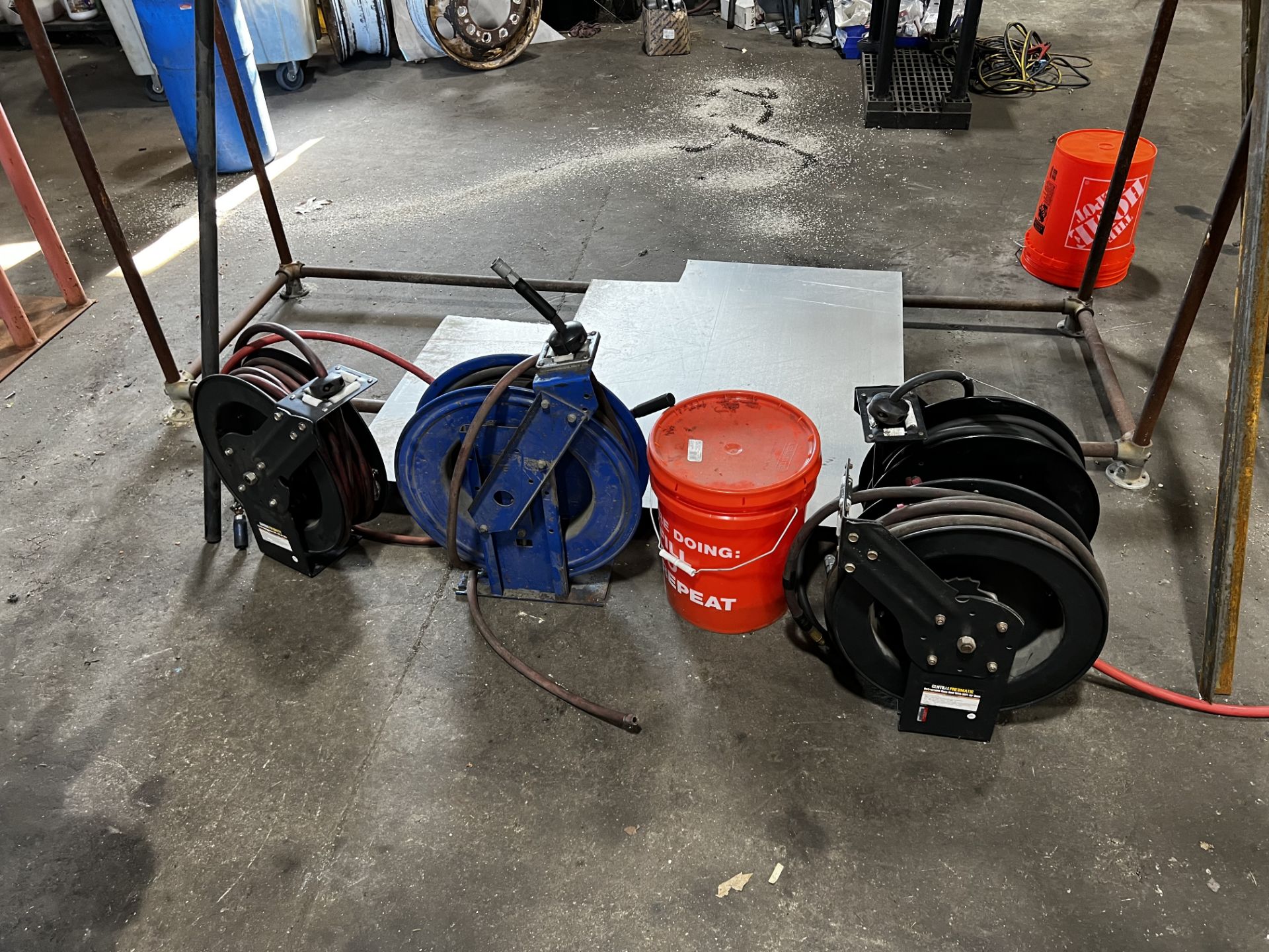 {LOT} 5 Asst Hose Reels (Disconnected)