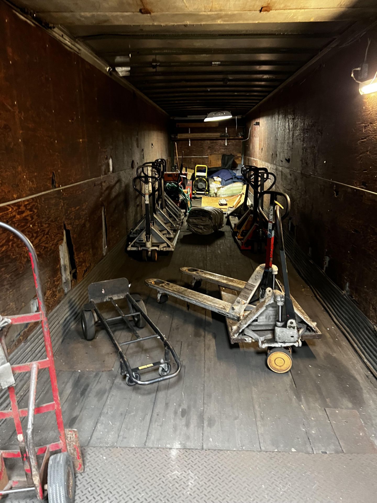 {LOT} In Shipping Dock Area and in 1 Trailer c/o: 13 Pallet Jacks, 3 pallets of Halite/Salt, - Image 2 of 6