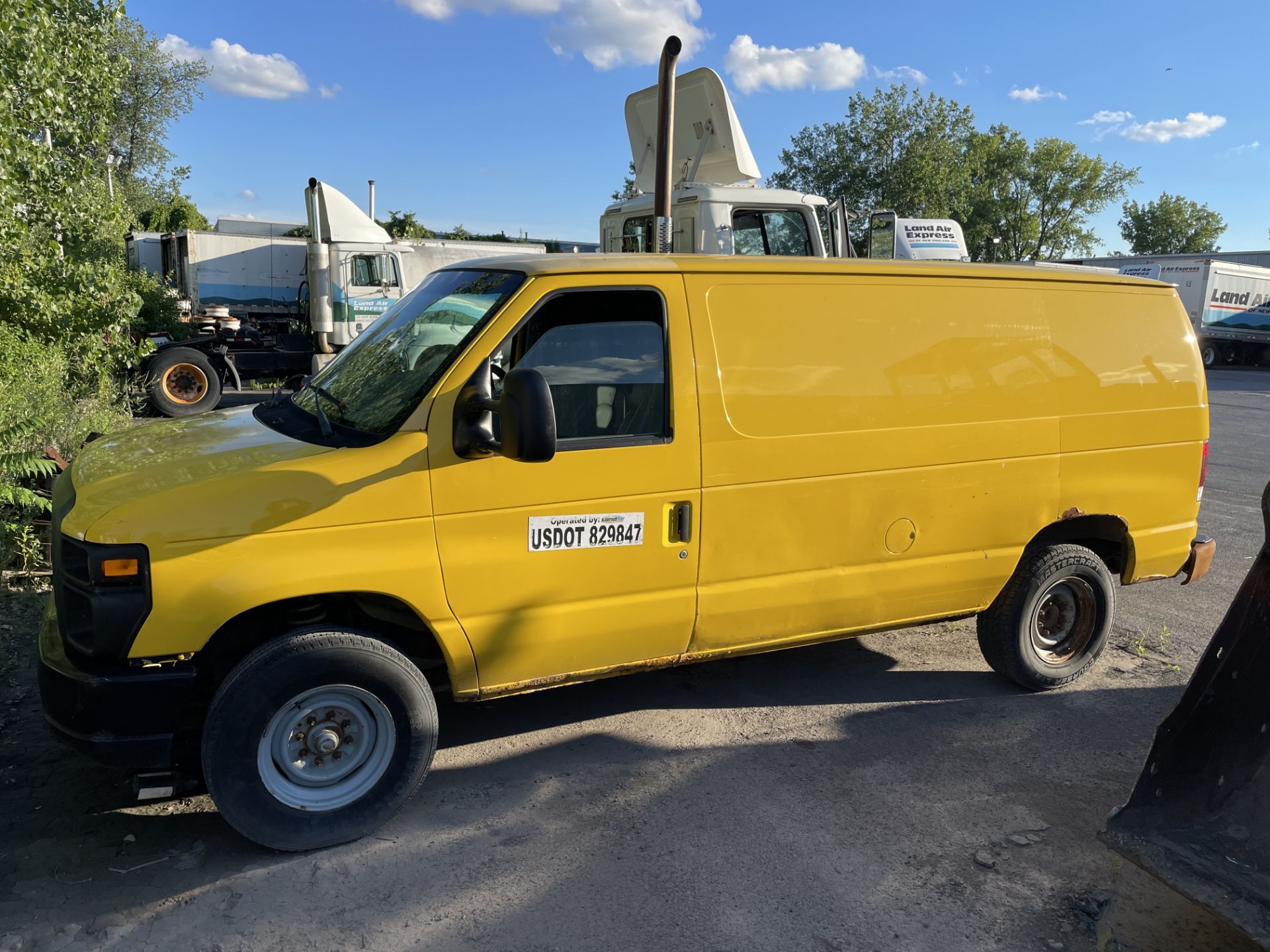 2011 Ford E-250 E Series Cargo Van Service Truck, Gas, Odom: 305,960 w/Rear Cabinet