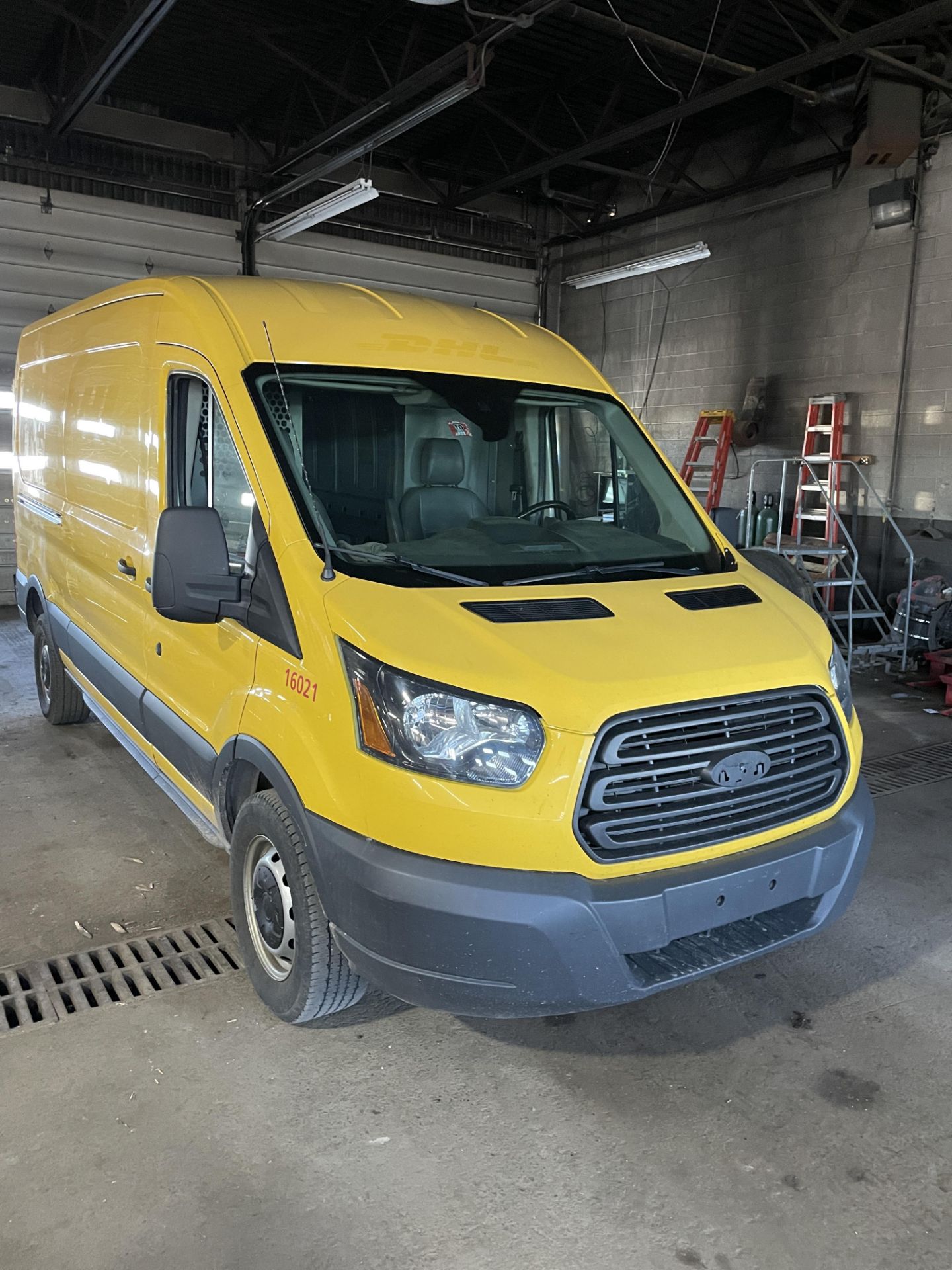 2016 Ford Transit High Back Cargo Van, Gas Toolchest, Side Racks, Sliding Side Door, Rear Barn