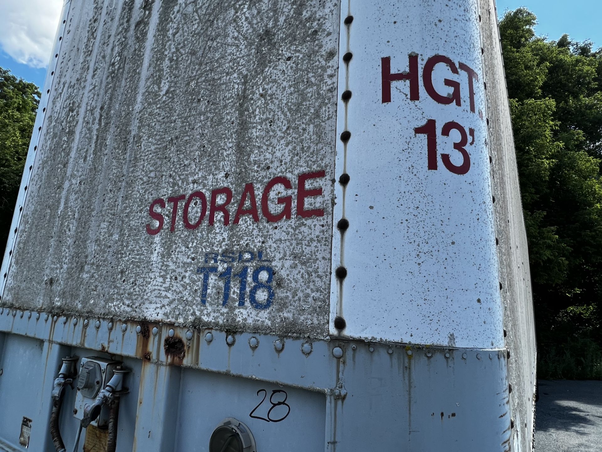 Fruehauf Storage Trailer T118, 13' HT - Image 2 of 2