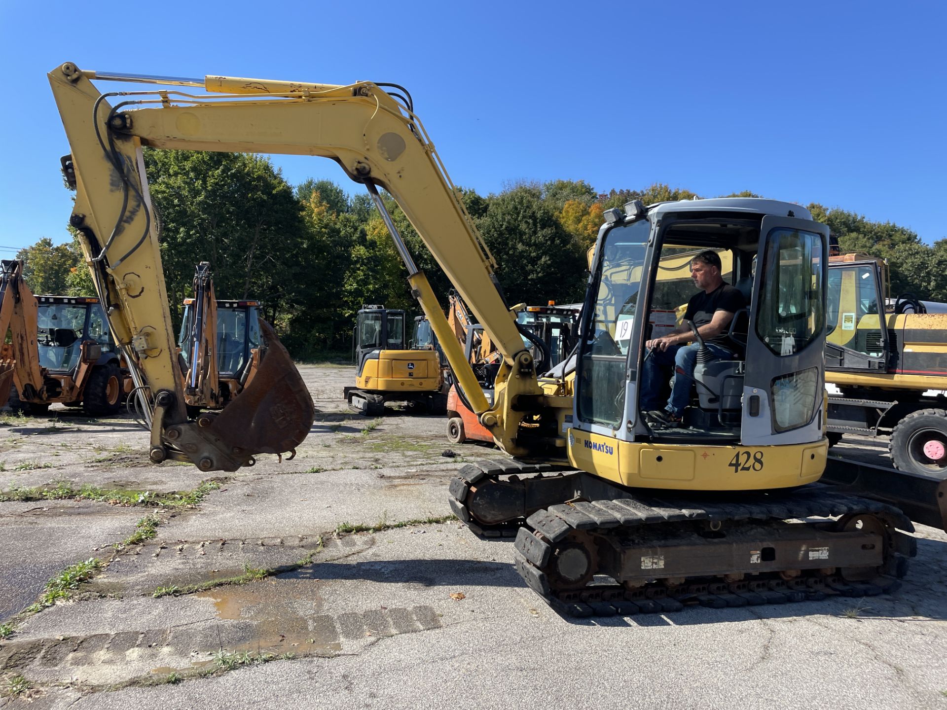 Komatsu #PC78 MR-6 Mini Excavator w/16" Bucket, 91" Pushblade & 4 Cylinder Motor, P/N: - Image 3 of 7