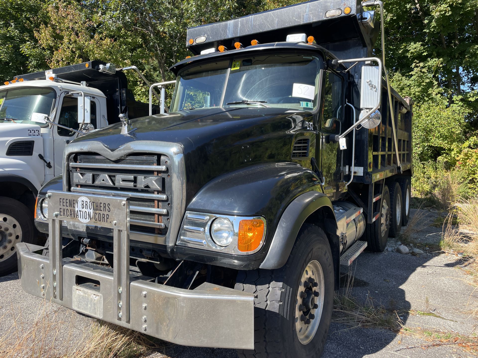 2004 Mack CV713 Tri Axle Dump Truck, Auto Trans, 74,000 GVWR, 15' Steel Dump Body w/Retractable