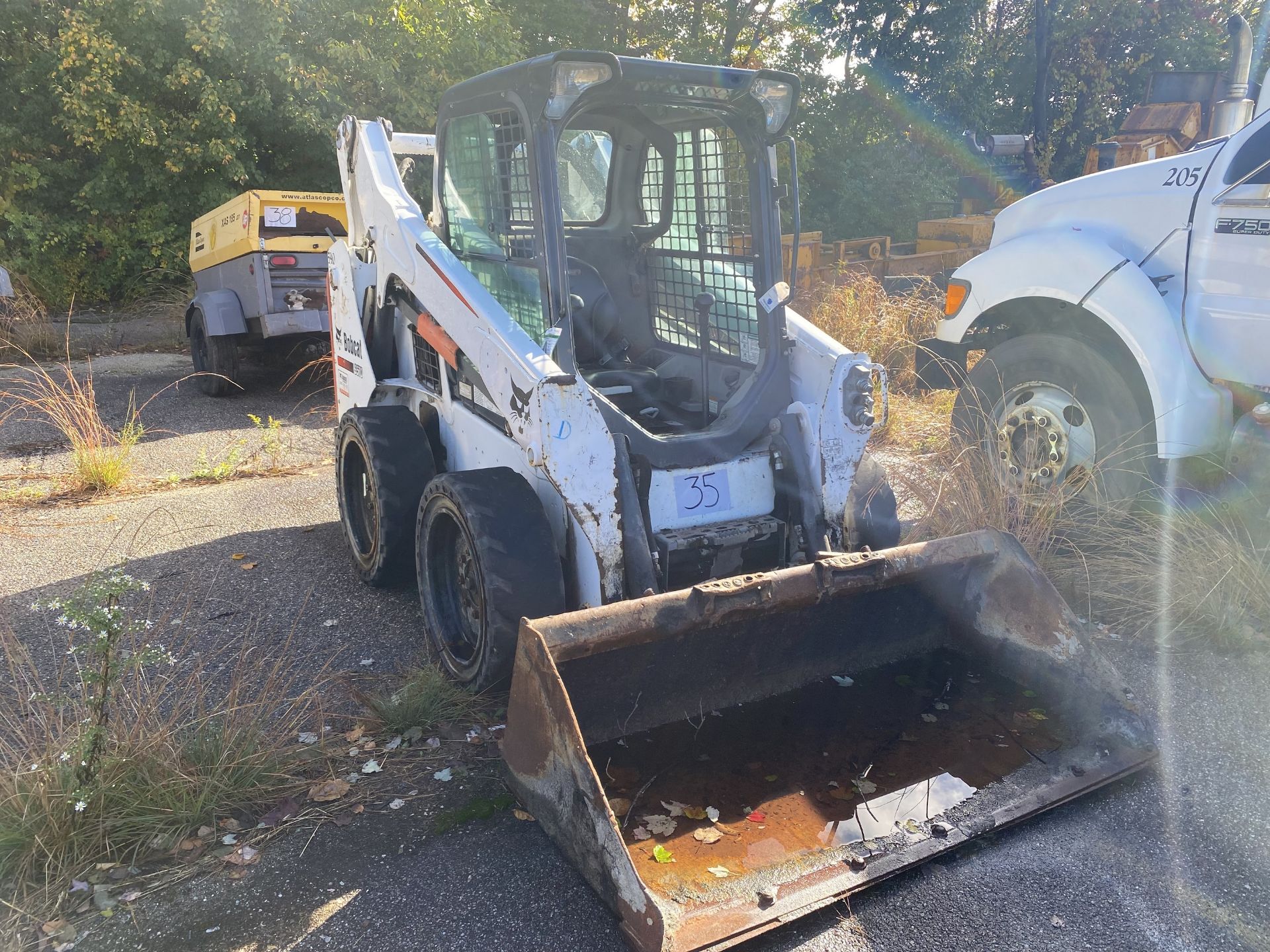 2014 Bobcat S570 Rubber Tired Skid Steer, 66" Bucket, Enclosed Cab, Heat & AC, Hrs:2,585