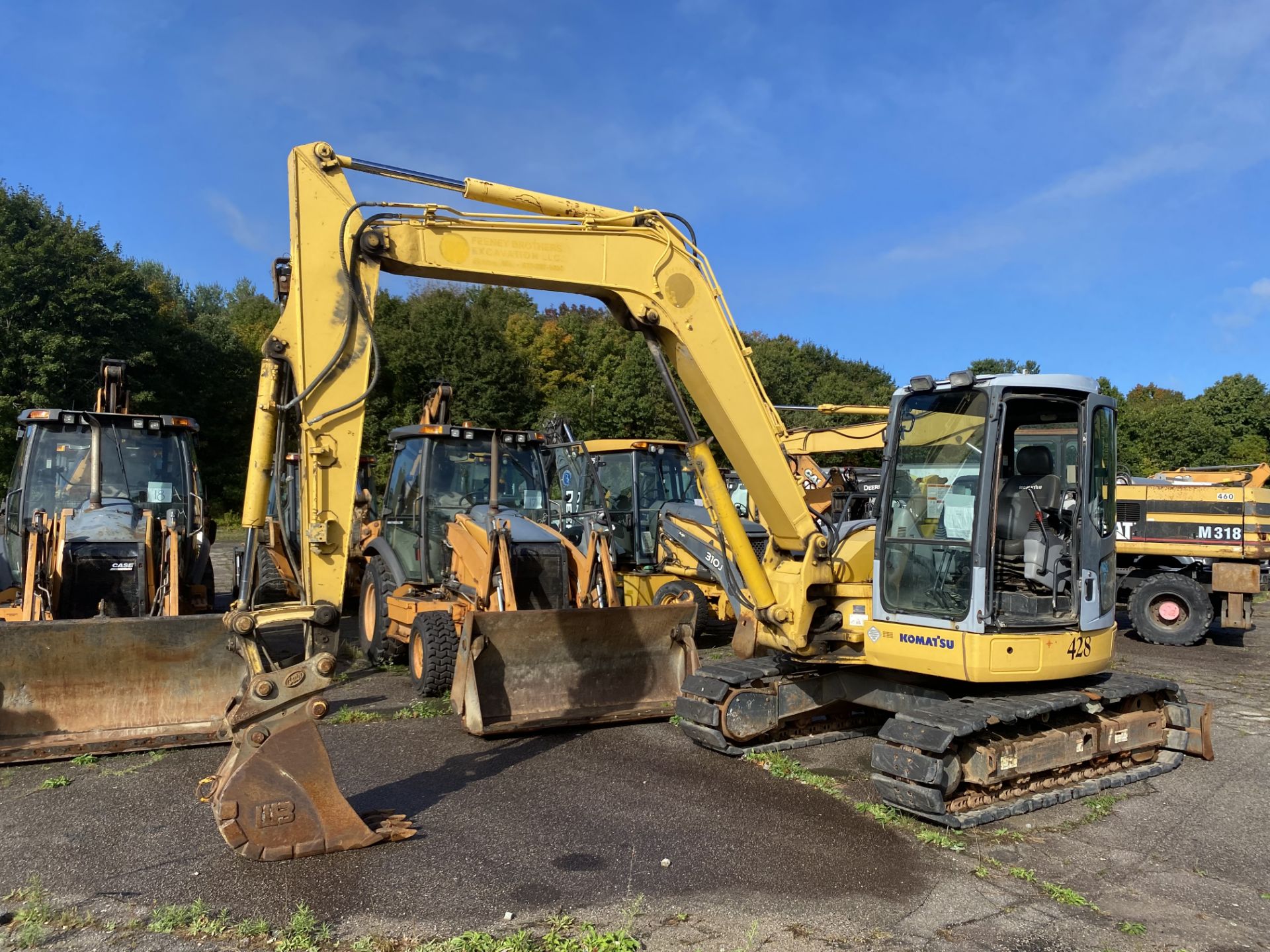 Komatsu #PC78 MR-6 Mini Excavator w/16" Bucket, 91" Pushblade & 4 Cylinder Motor, P/N: